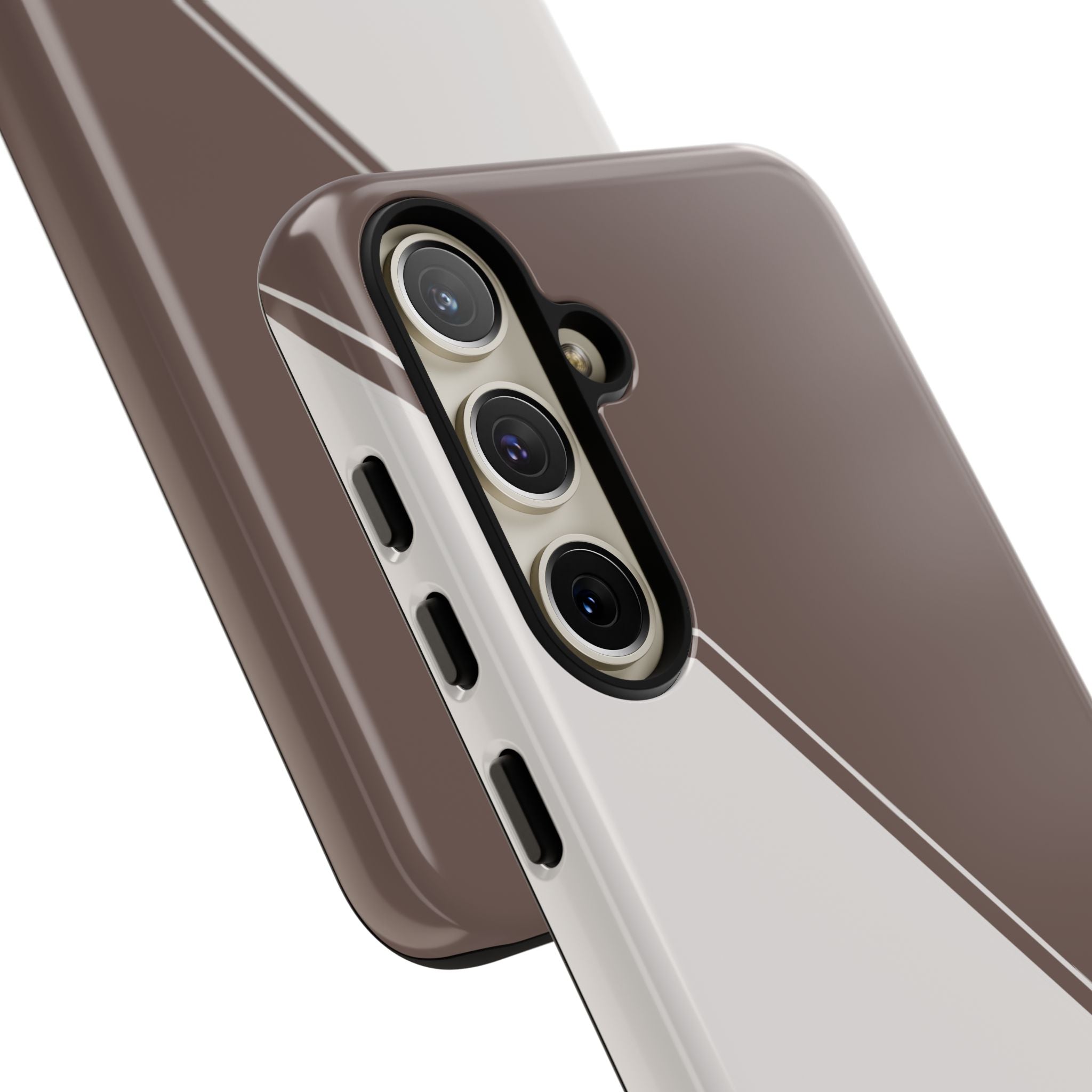 Brown/Cream Two Tone Custom Initials Case
