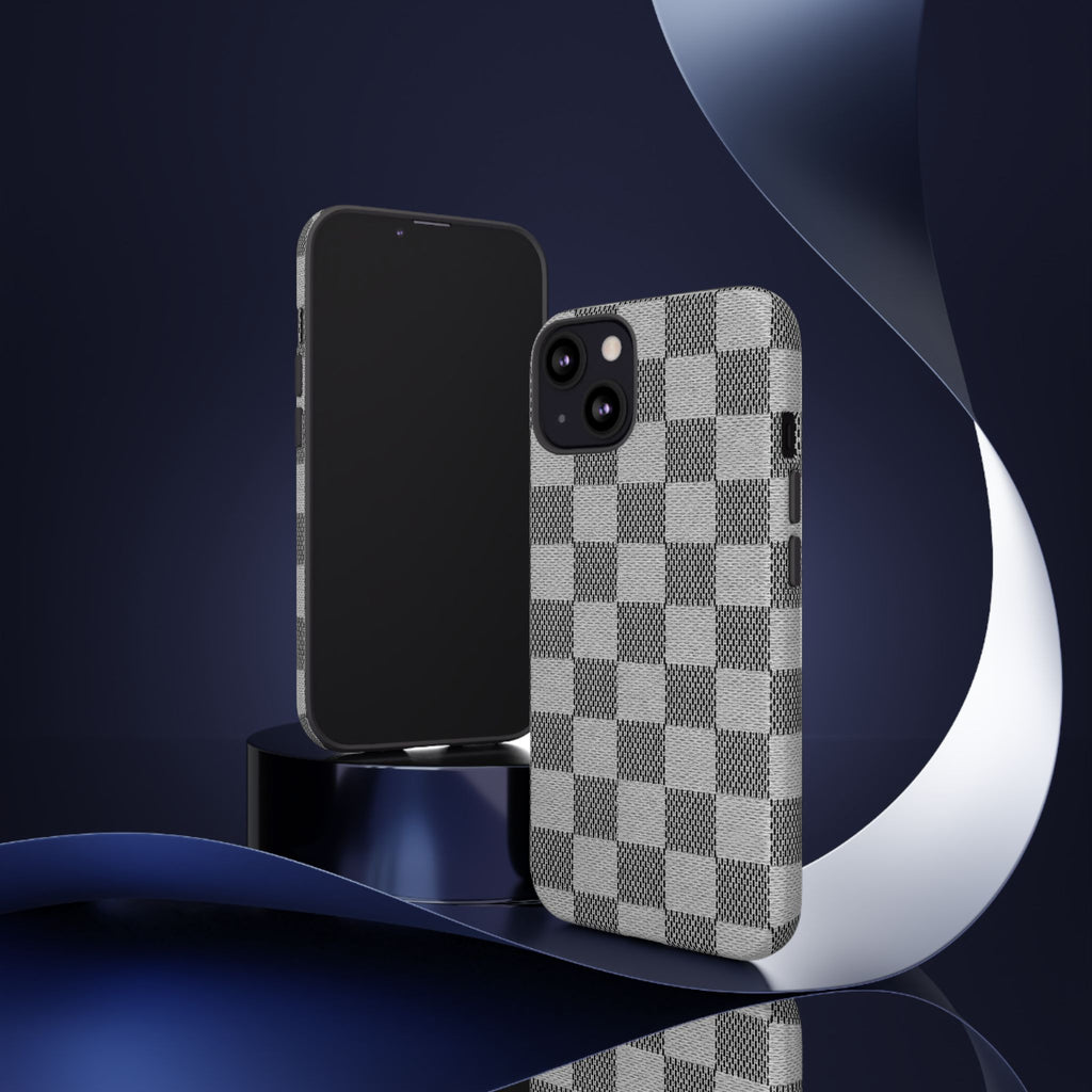 Checkered Grey Phone Case