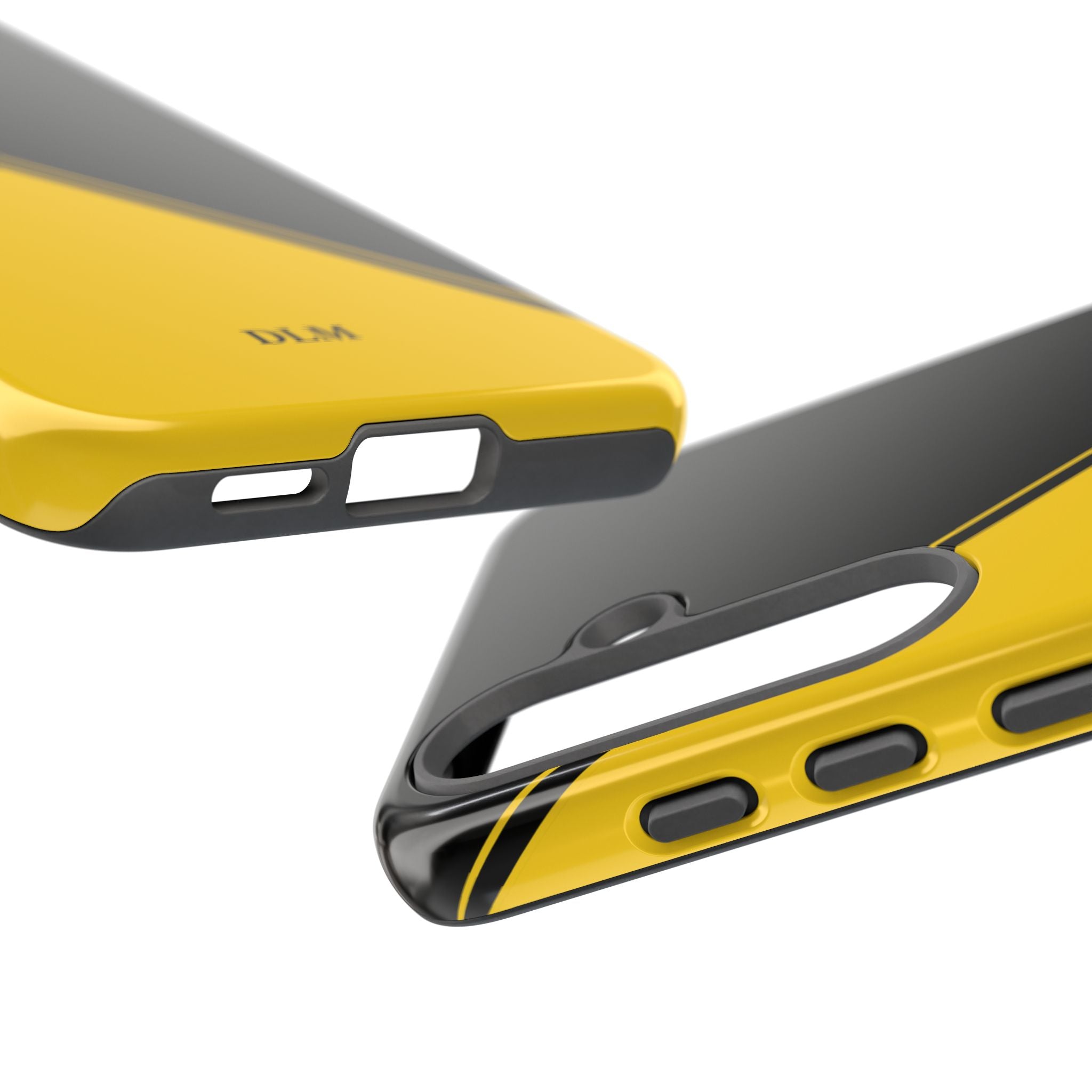 Yellow/Black Two Tone Custom Initials Case