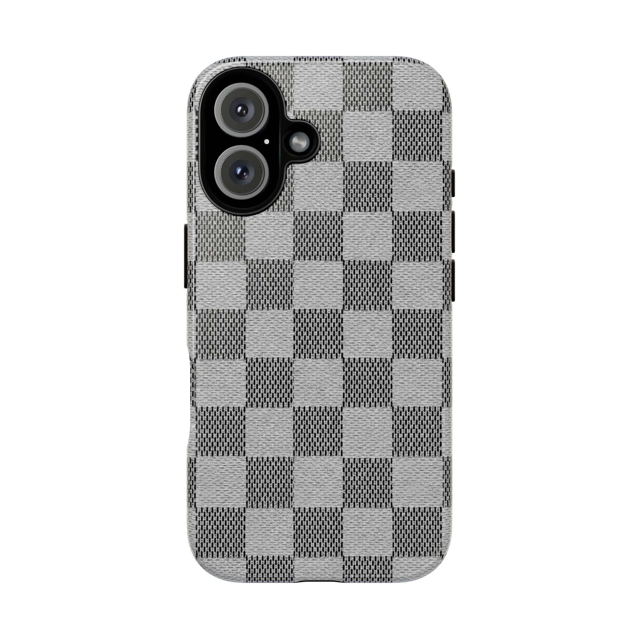 Checkered Grey Phone Case