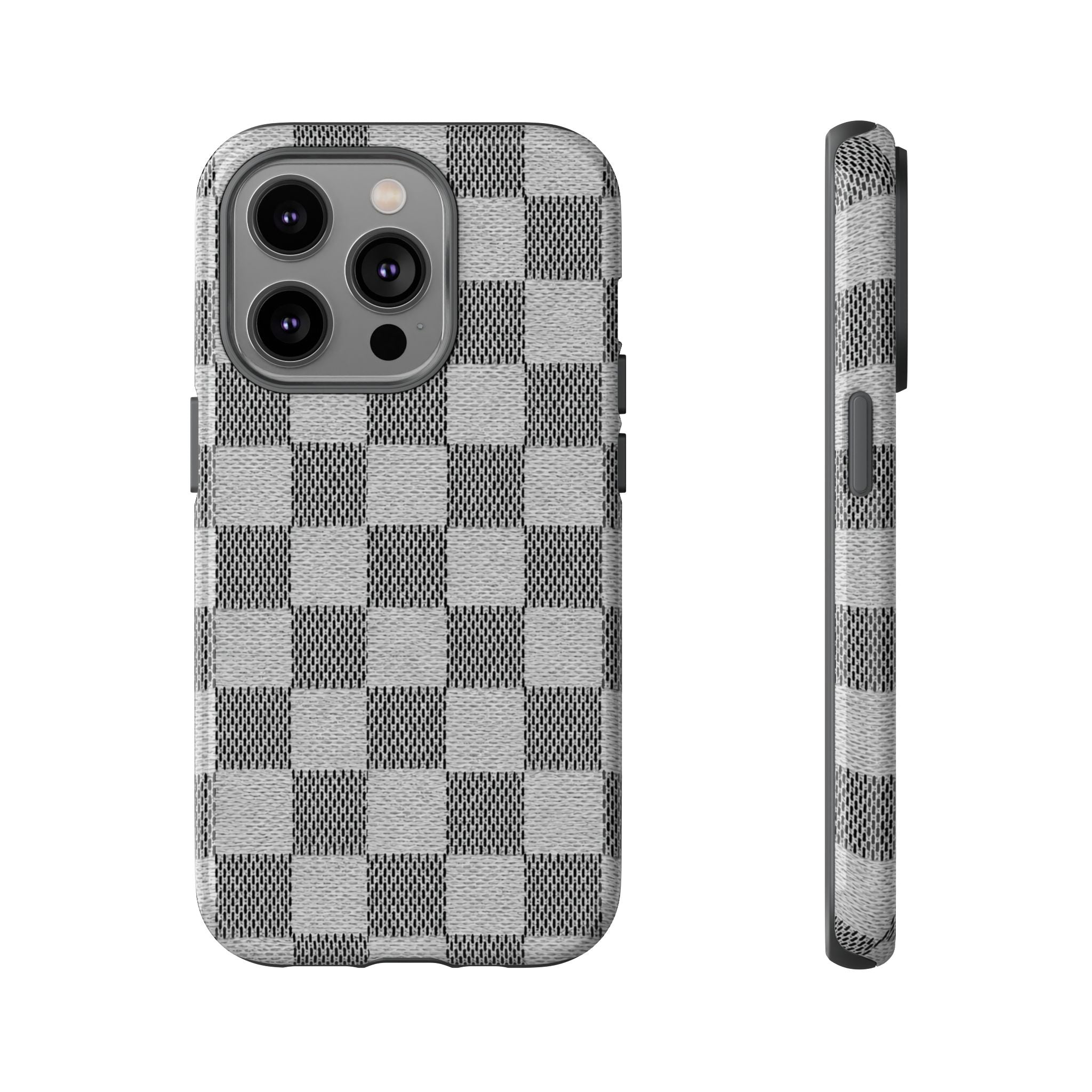 Checkered Grey Phone Case
