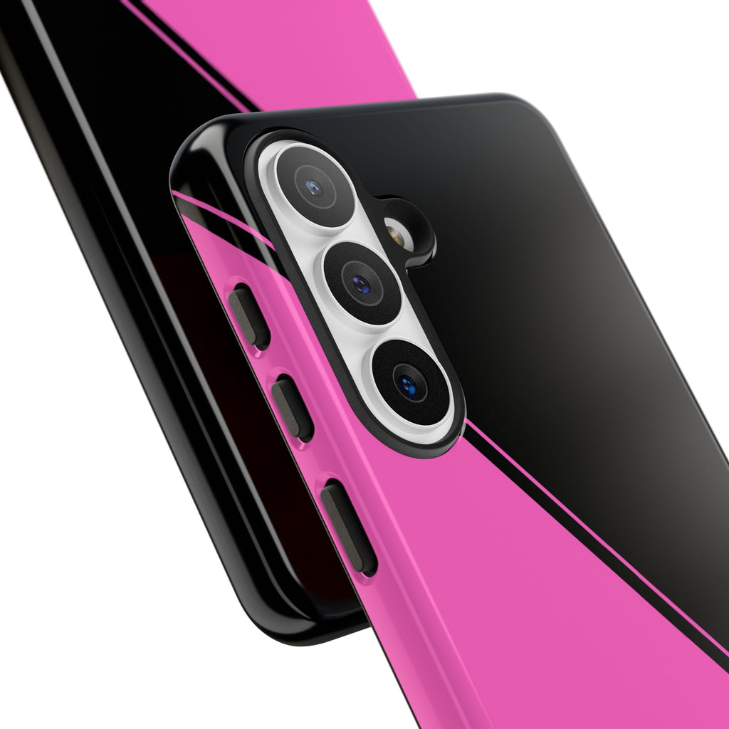 Pink/Black Two Tone Custom Initials Case