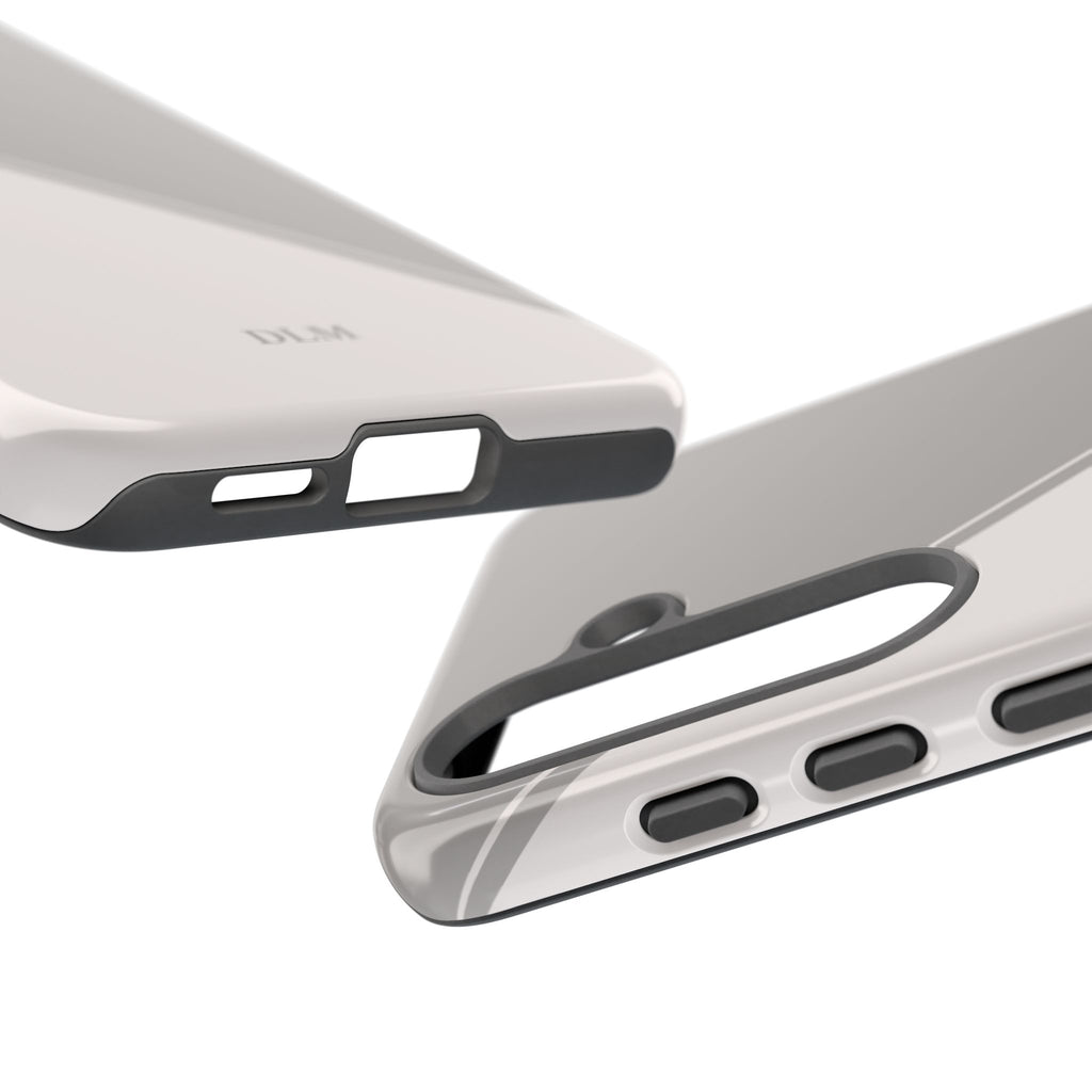 Grey Two Tone Case Custom Initials Case