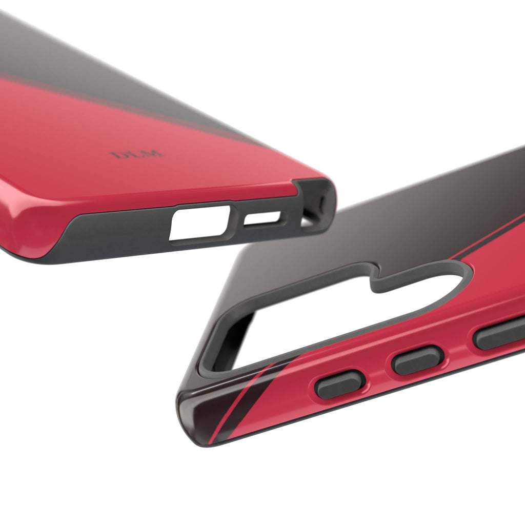 Red/Brown Two Tone Custom Initials Case