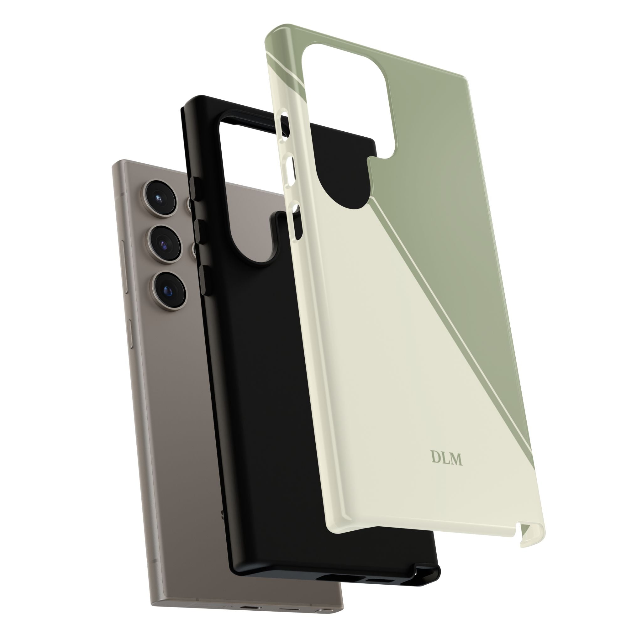 Matcha Two Tone Custom Initials Case