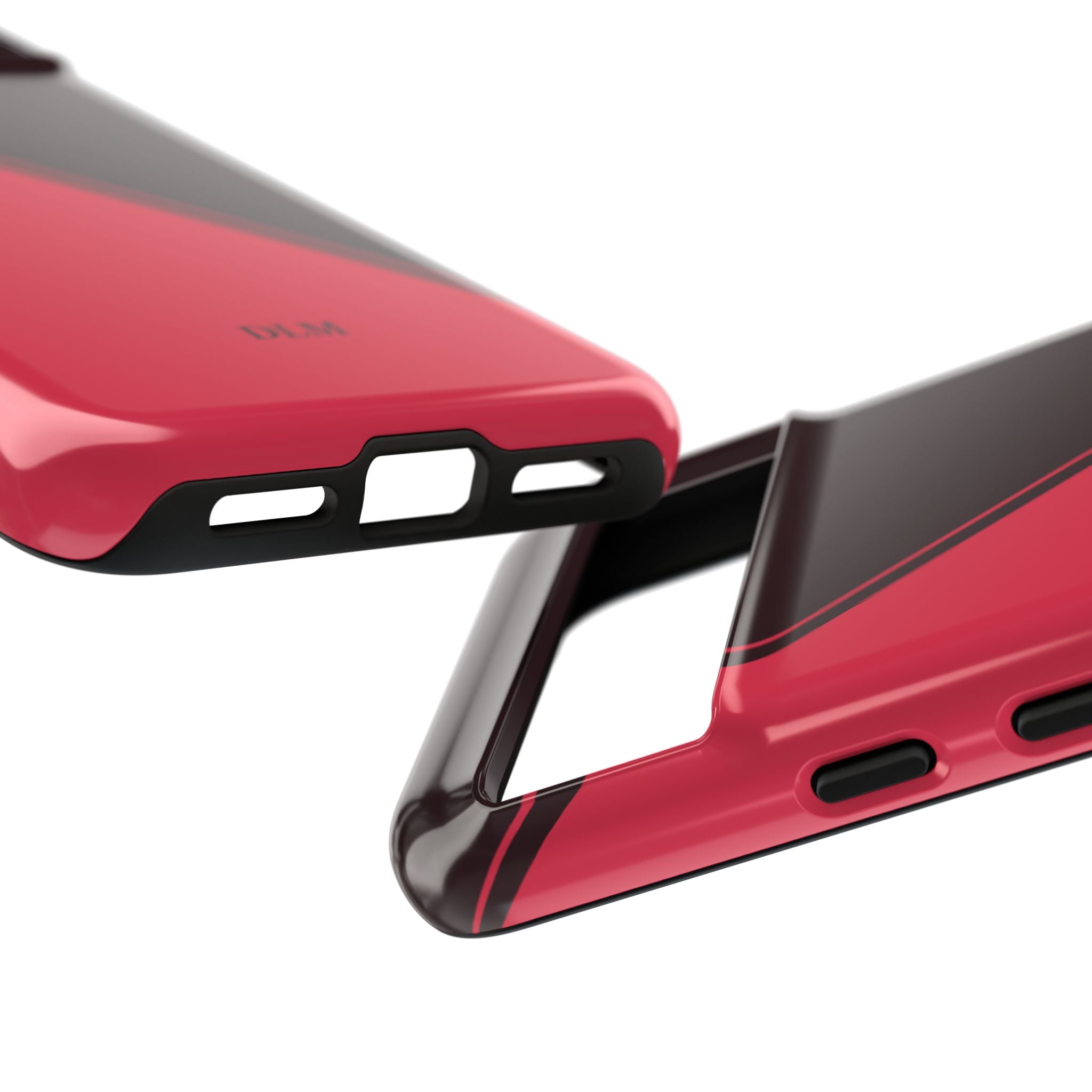 Red/Brown Two Tone Custom Initials Case