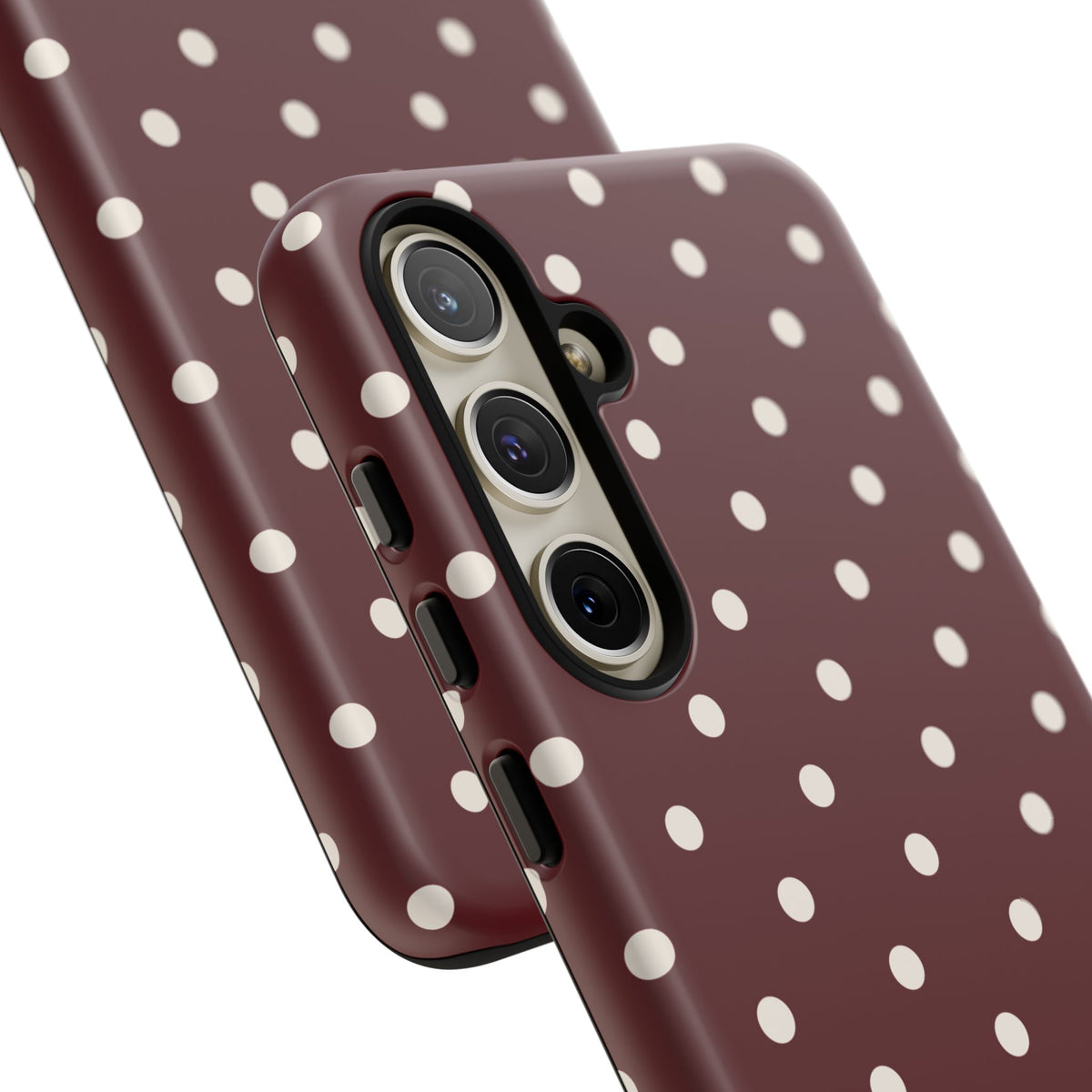 Cranberry Cream Personalised Polka Dot Case