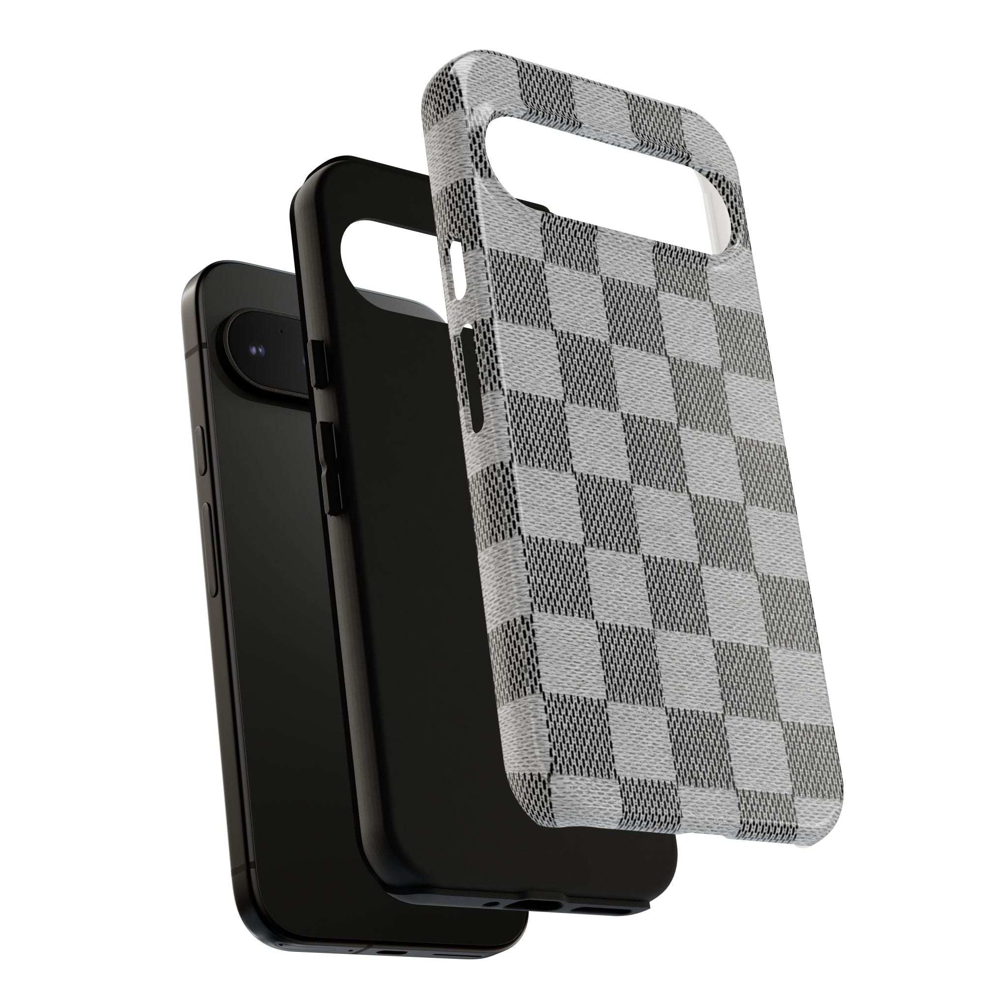 Checkered Grey Phone Case