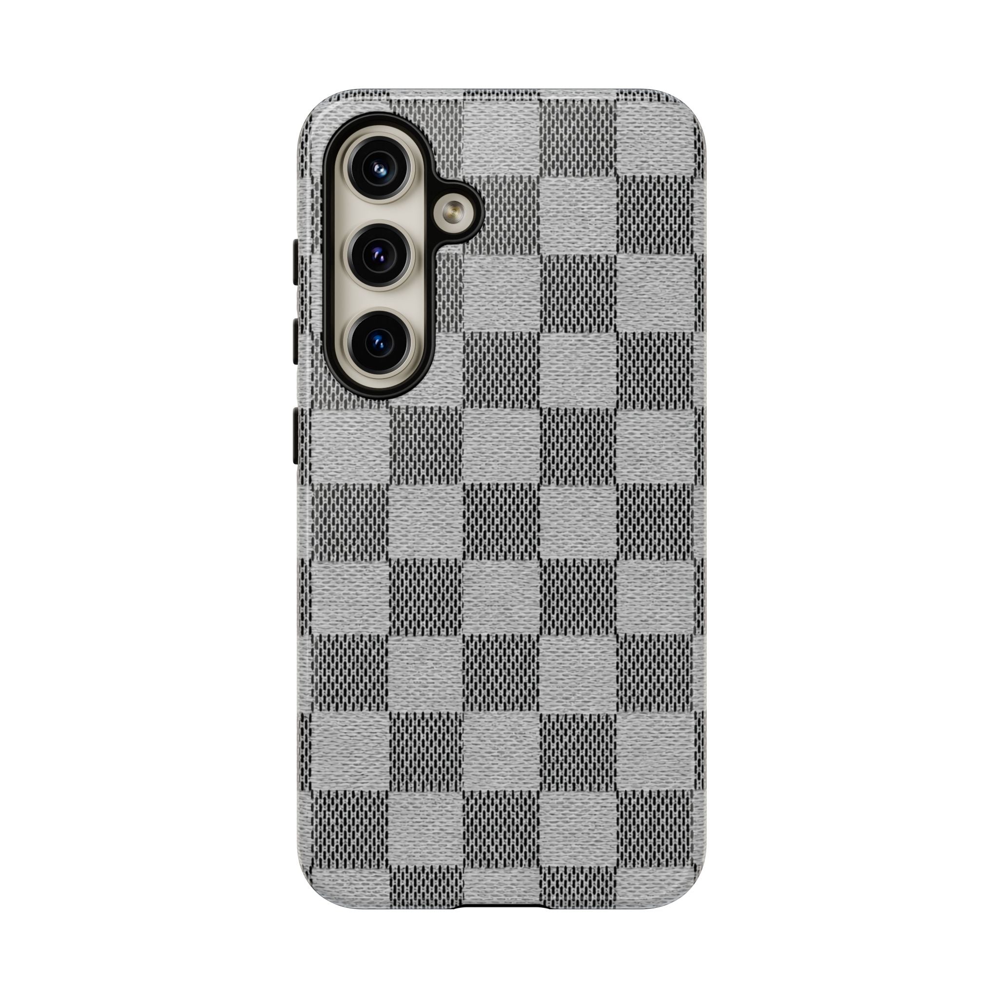 Checkered Grey Phone Case