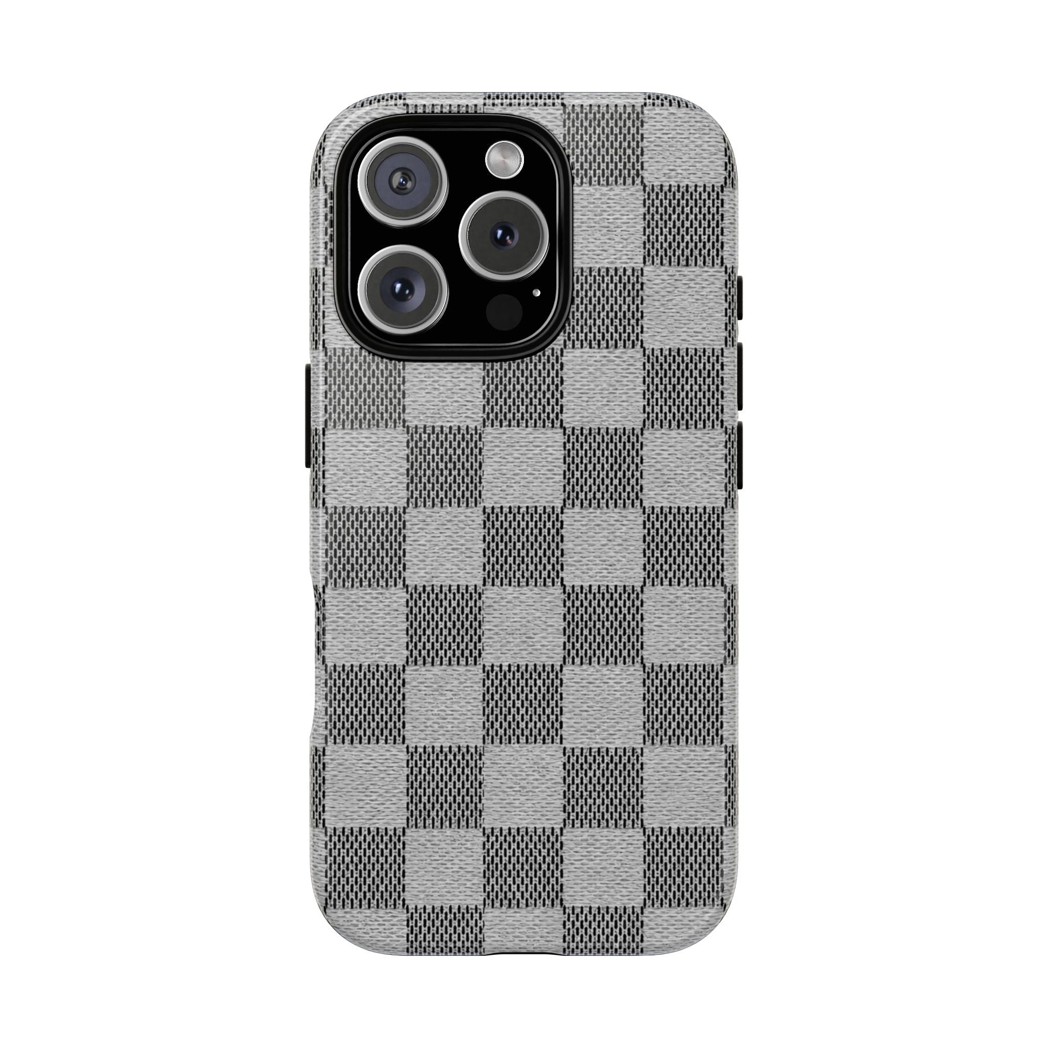 Checkered Grey Phone Case
