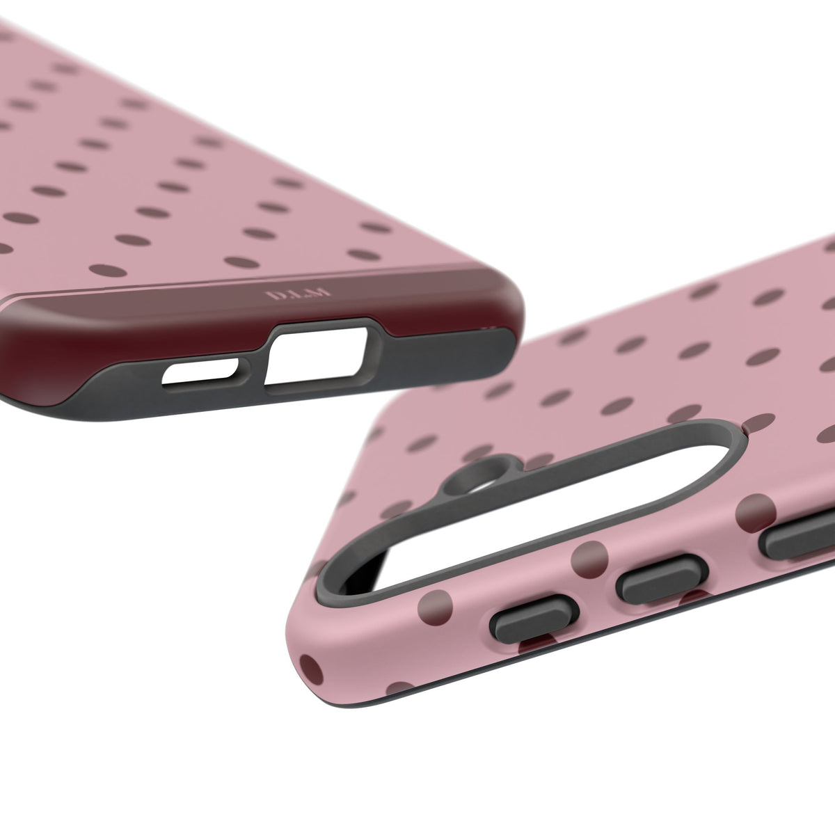 Berry Blush Personalised Polka Dot Case