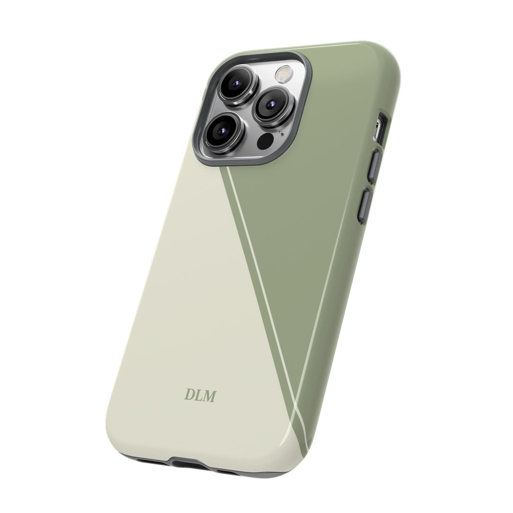 Matcha Two Tone Custom Initials Case