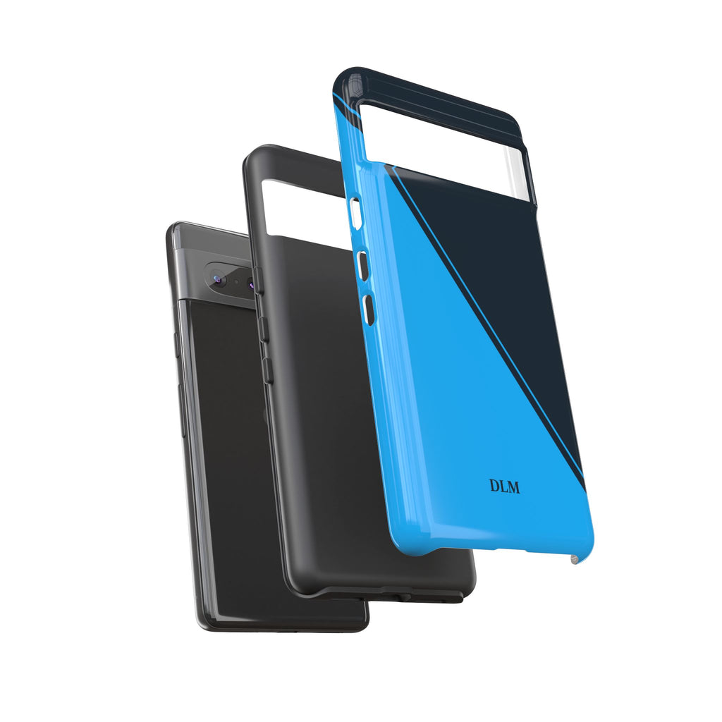 Blues Two Tone Custom Initials Case