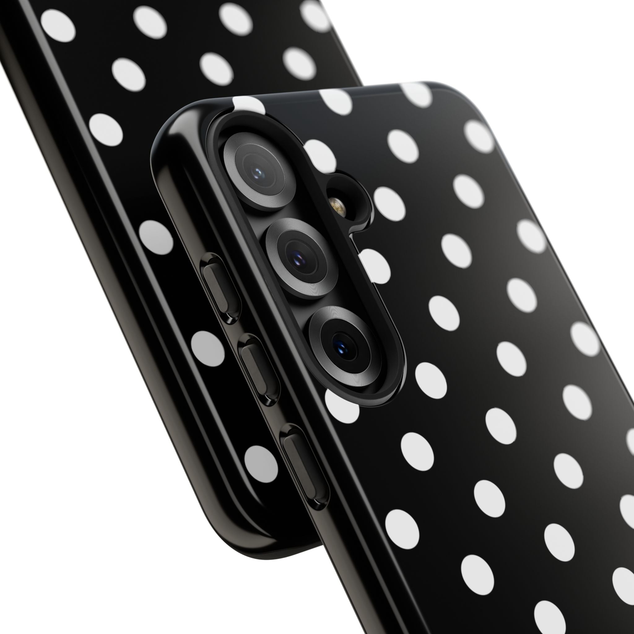 Black & White PolkaDot Customisable Case