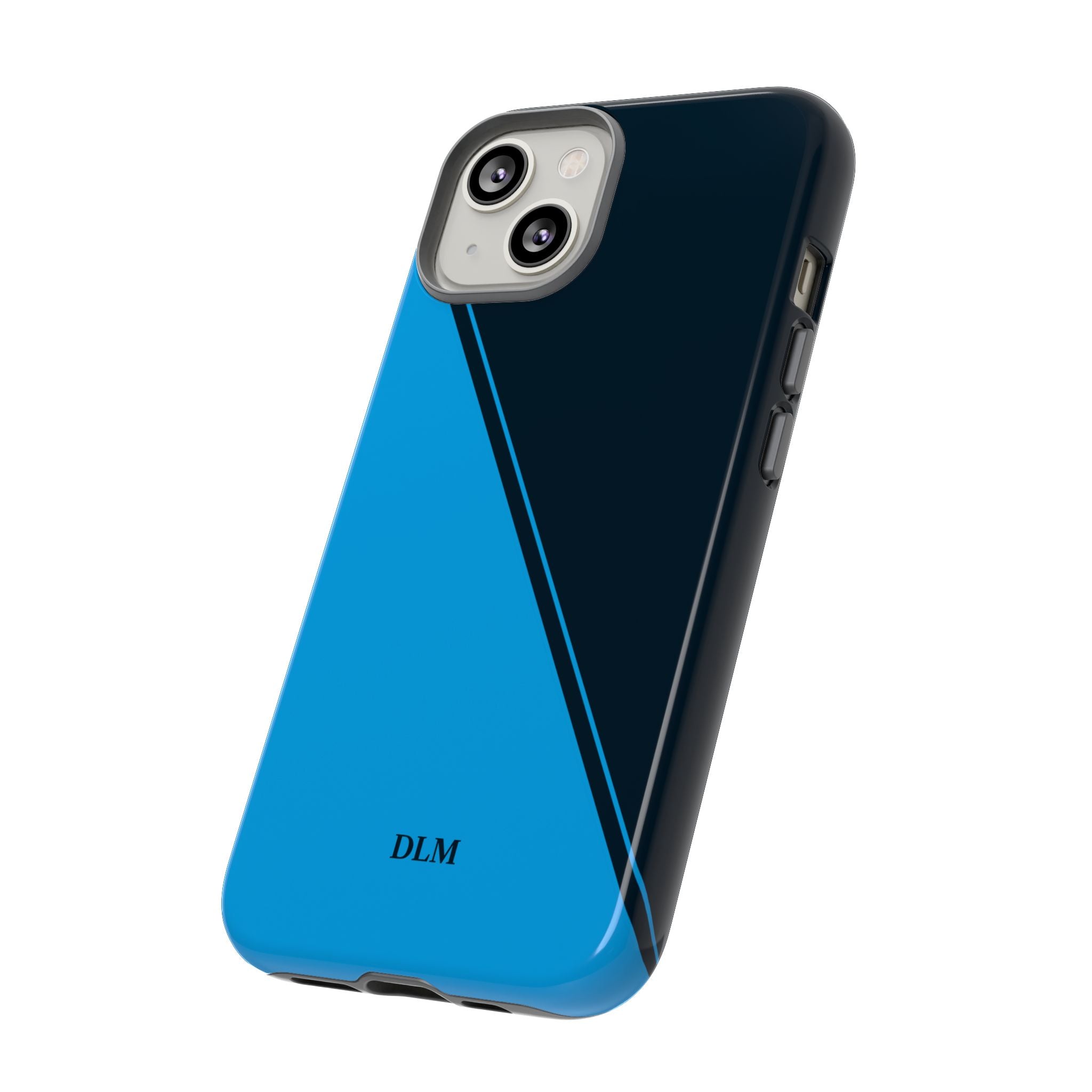 Blues Two Tone Custom Initials Case