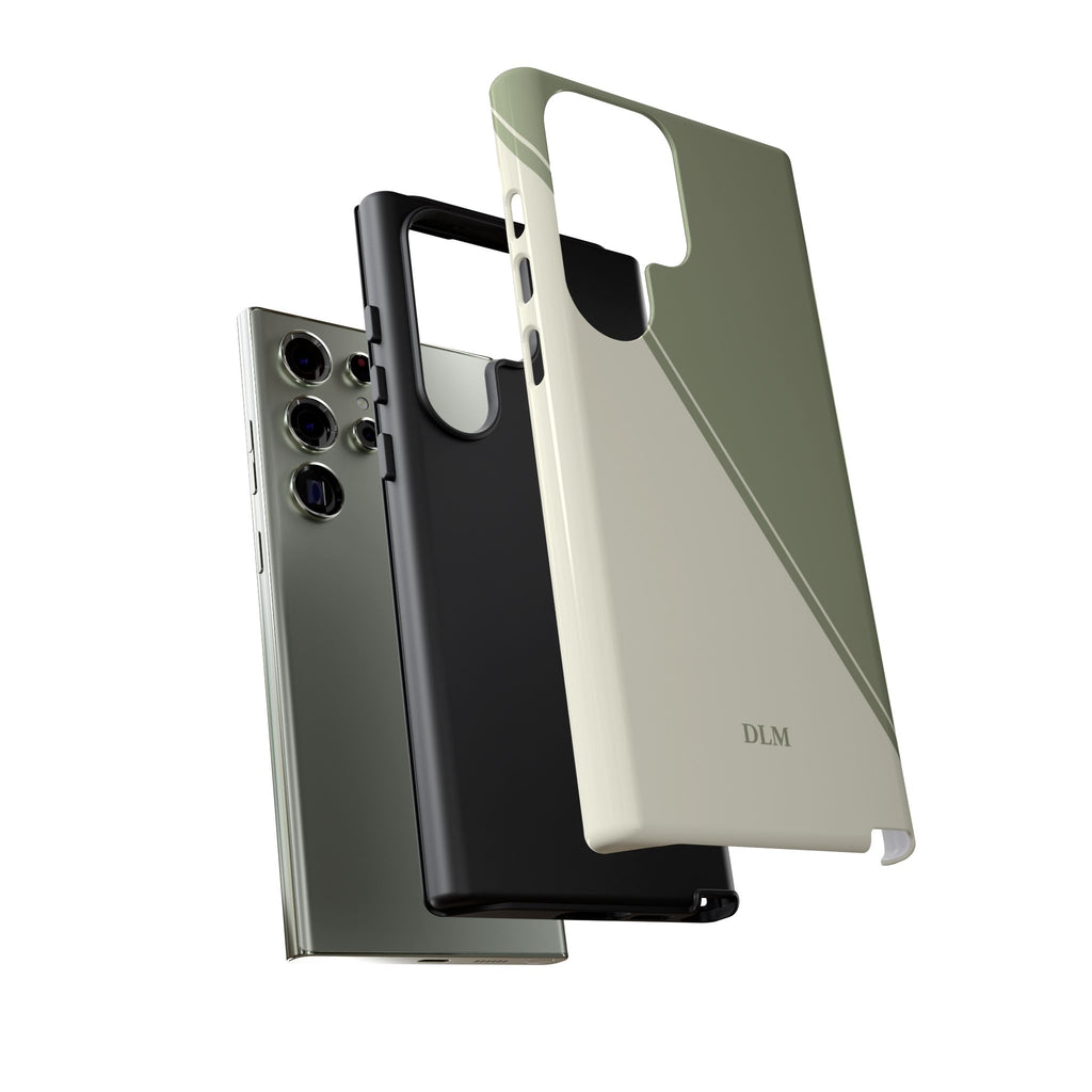Matcha Two Tone Custom Initials Case