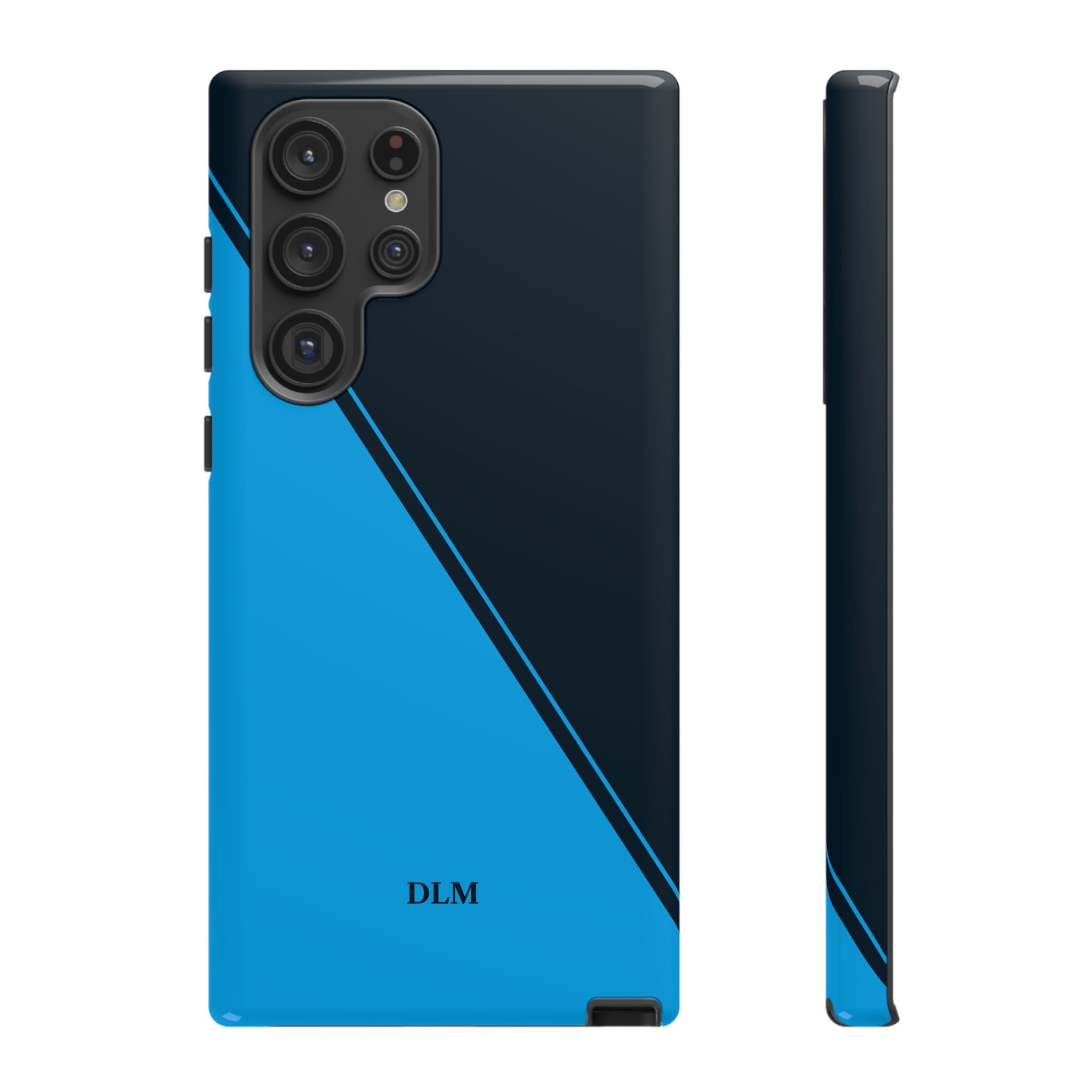 Blues Two Tone Custom Initials Case