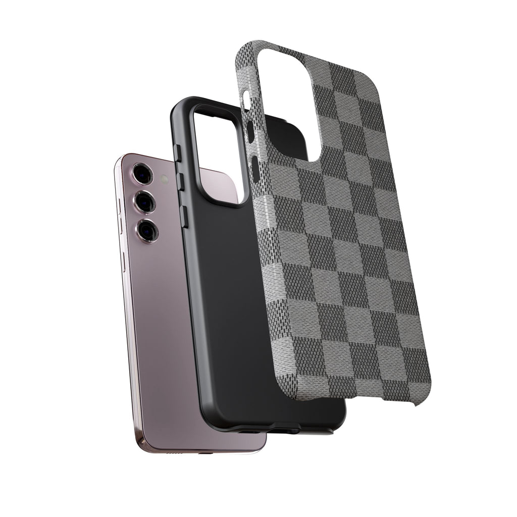 Checkered Grey Phone Case