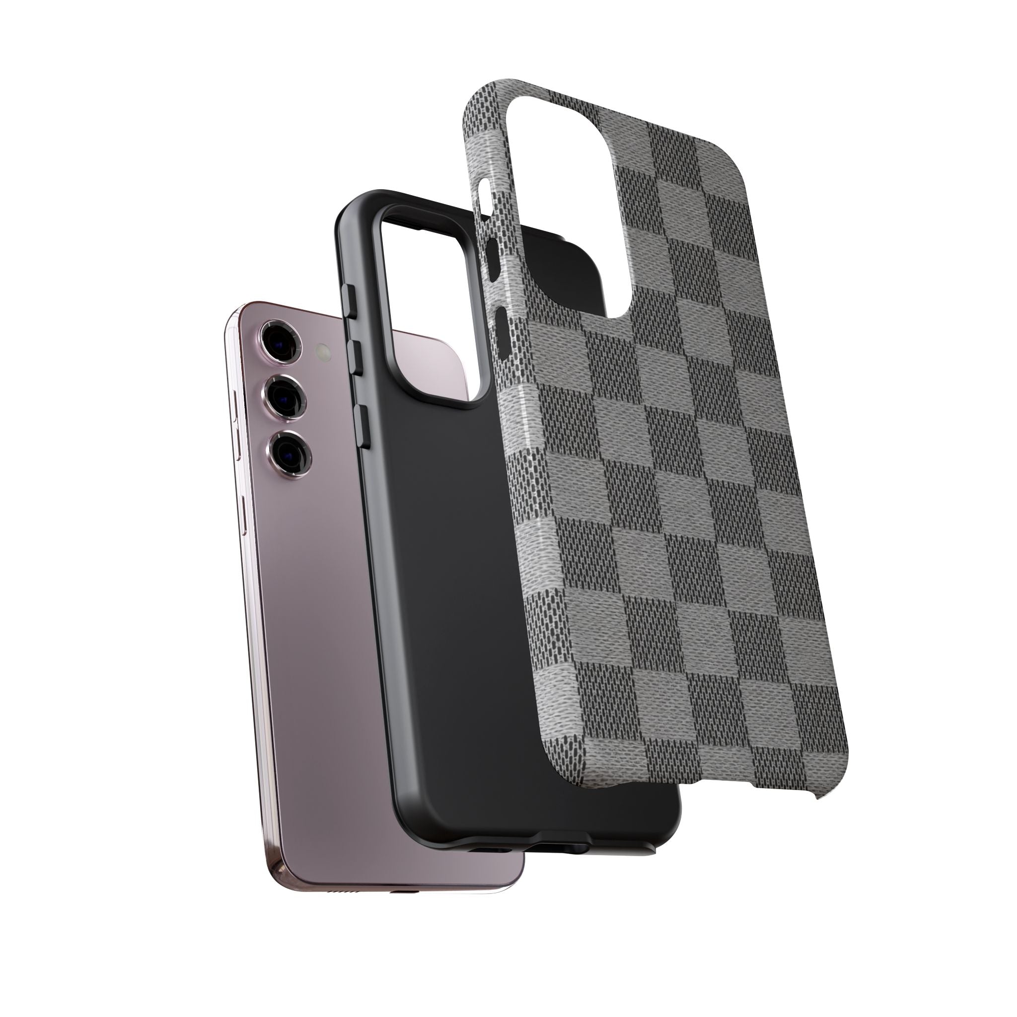 Checkered Grey Phone Case