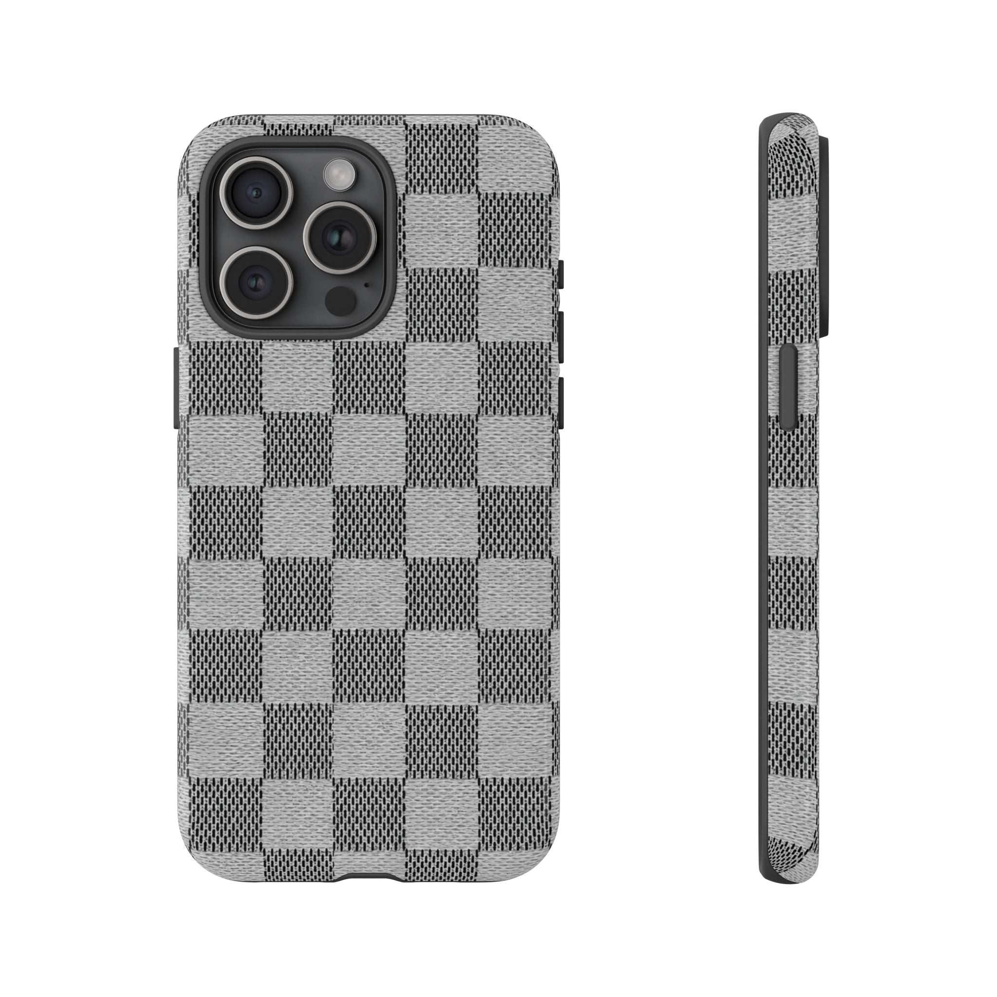 Checkered Grey Phone Case