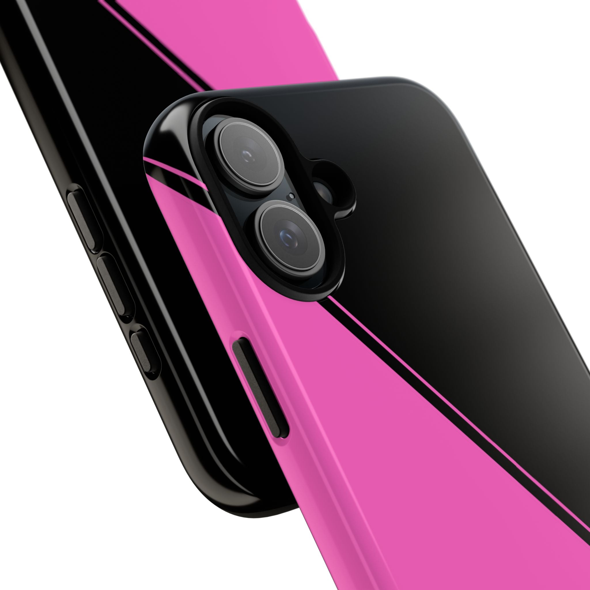 Pink/Black Two Tone Custom Initials Case