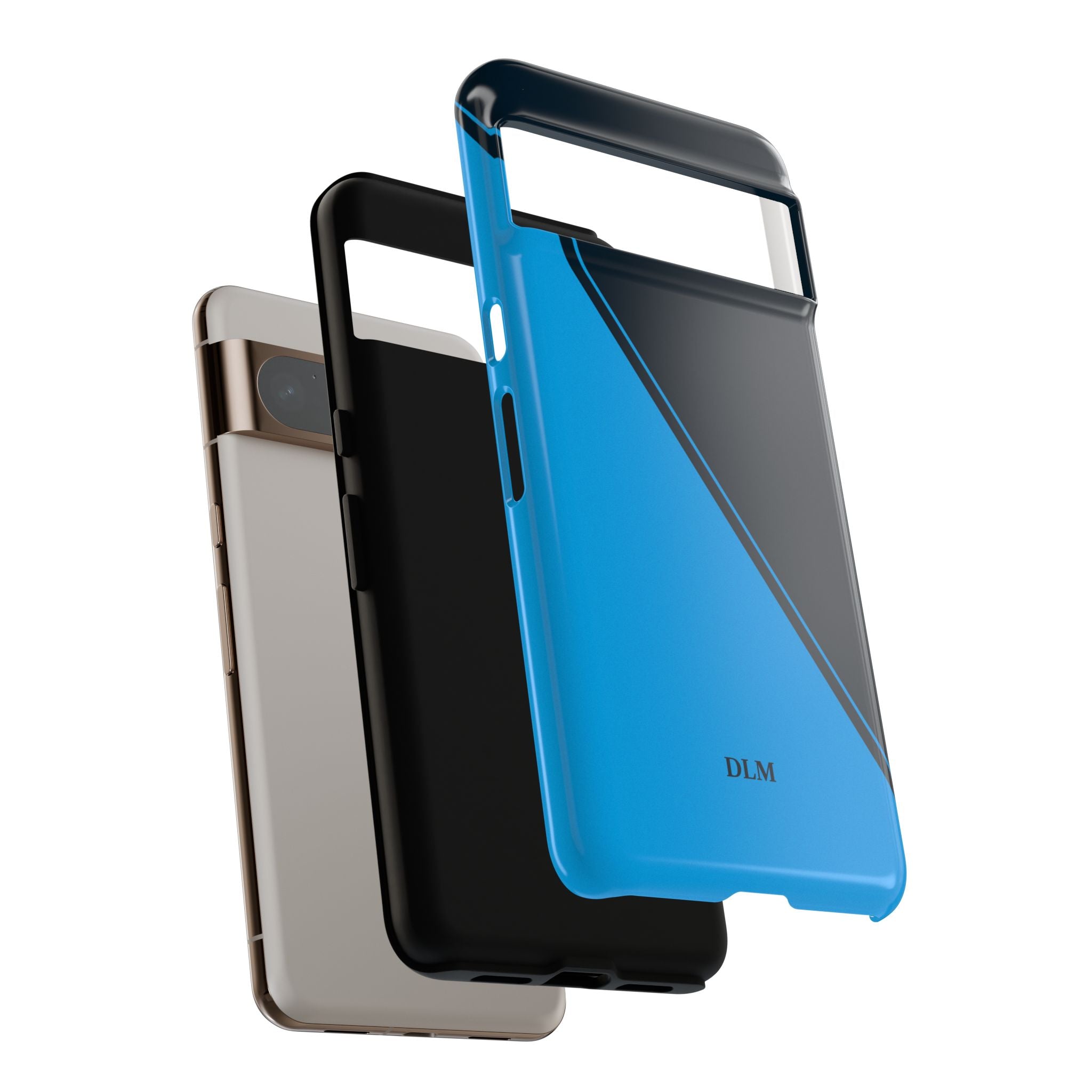 Blues Two Tone Custom Initials Case