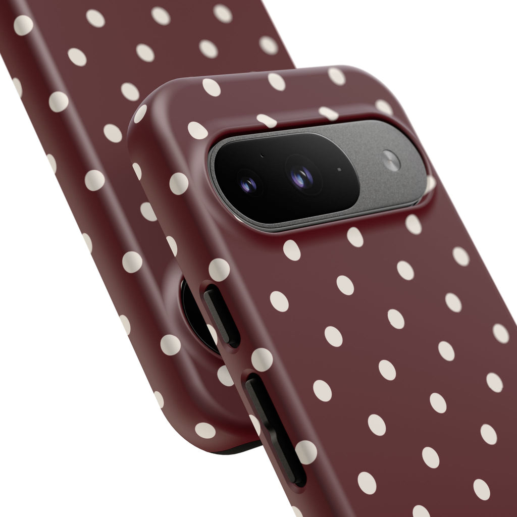 Cranberry Cream Personalised Polka Dot Case