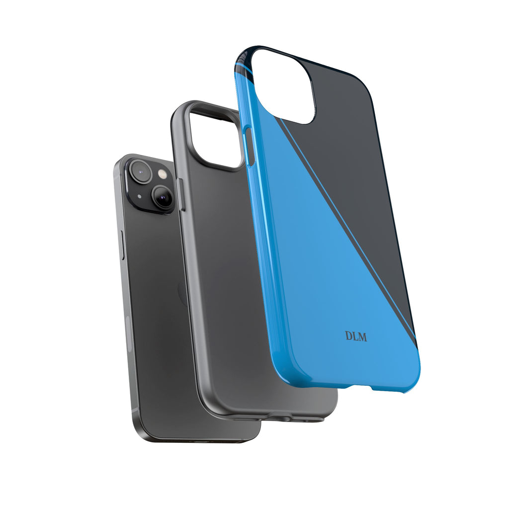 Blues Two Tone Custom Initials Case
