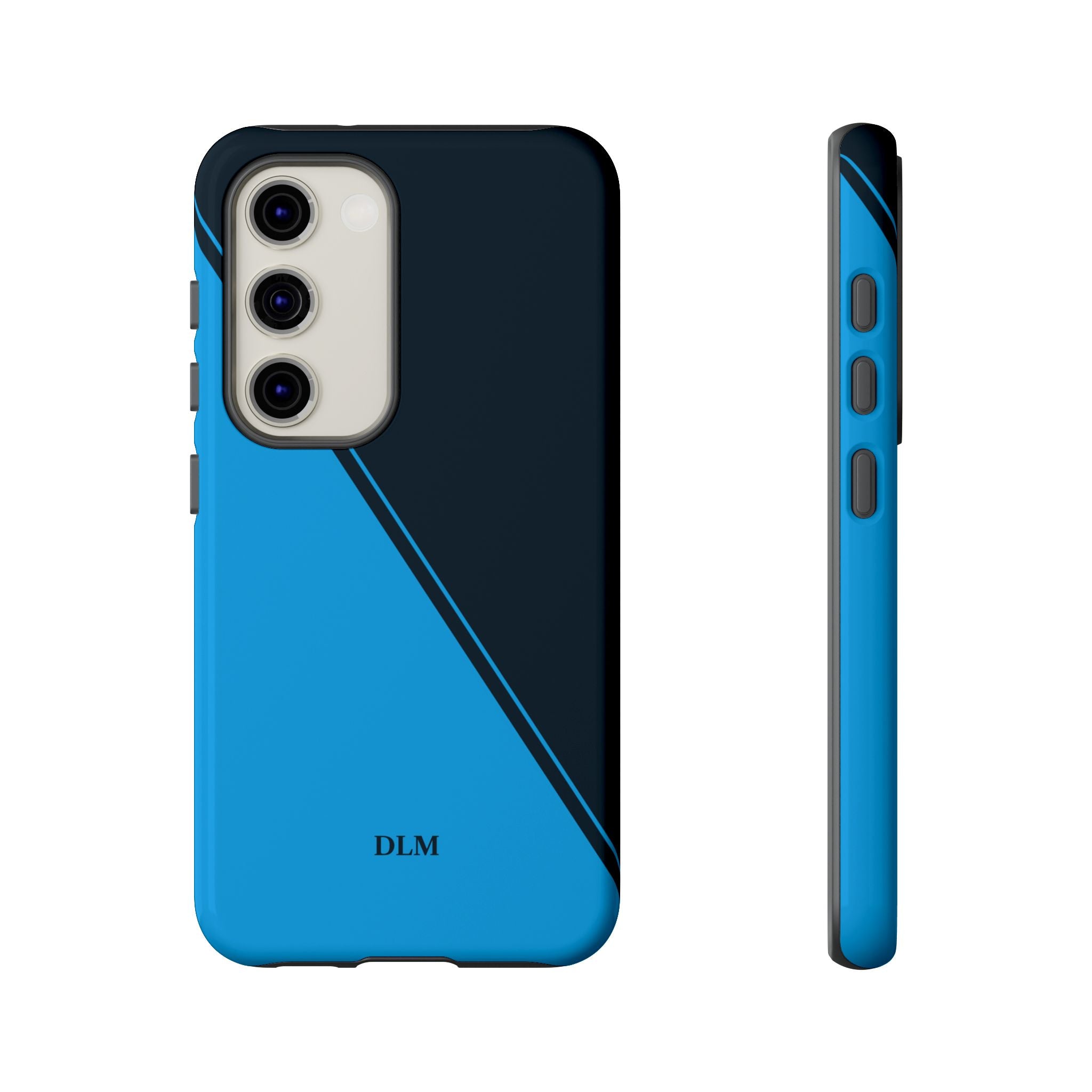 Blues Two Tone Custom Initials Case