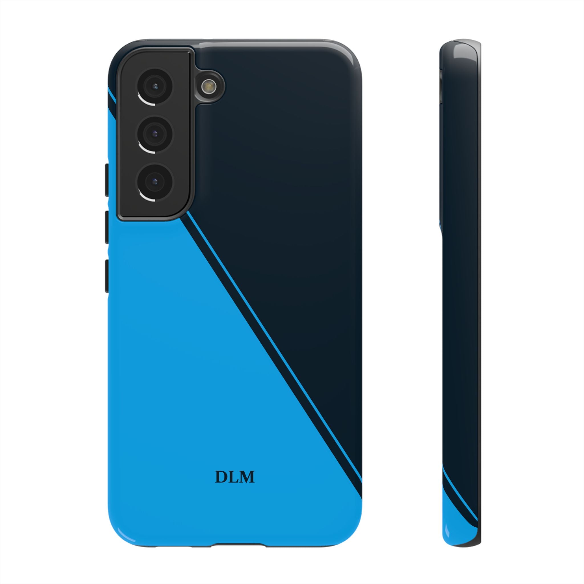 Blues Two Tone Custom Initials Case