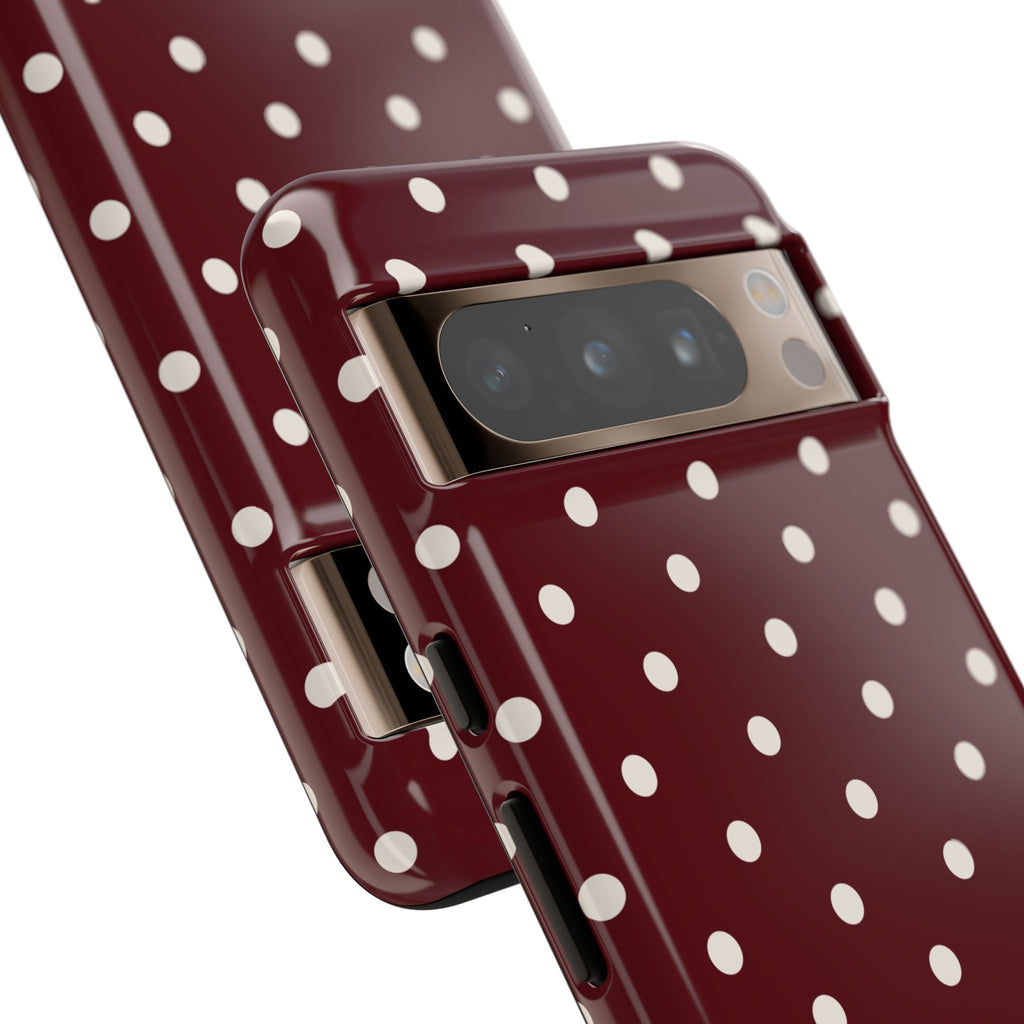 Cranberry Cream Personalised Polka Dot Case