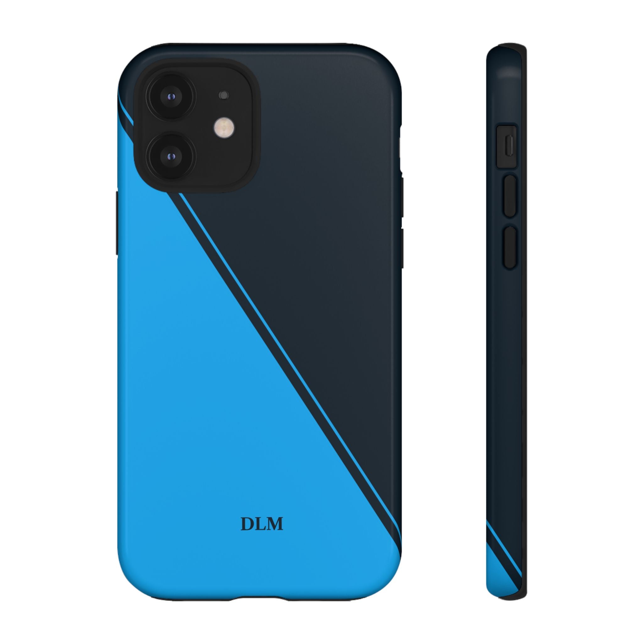 Blues Two Tone Custom Initials Case