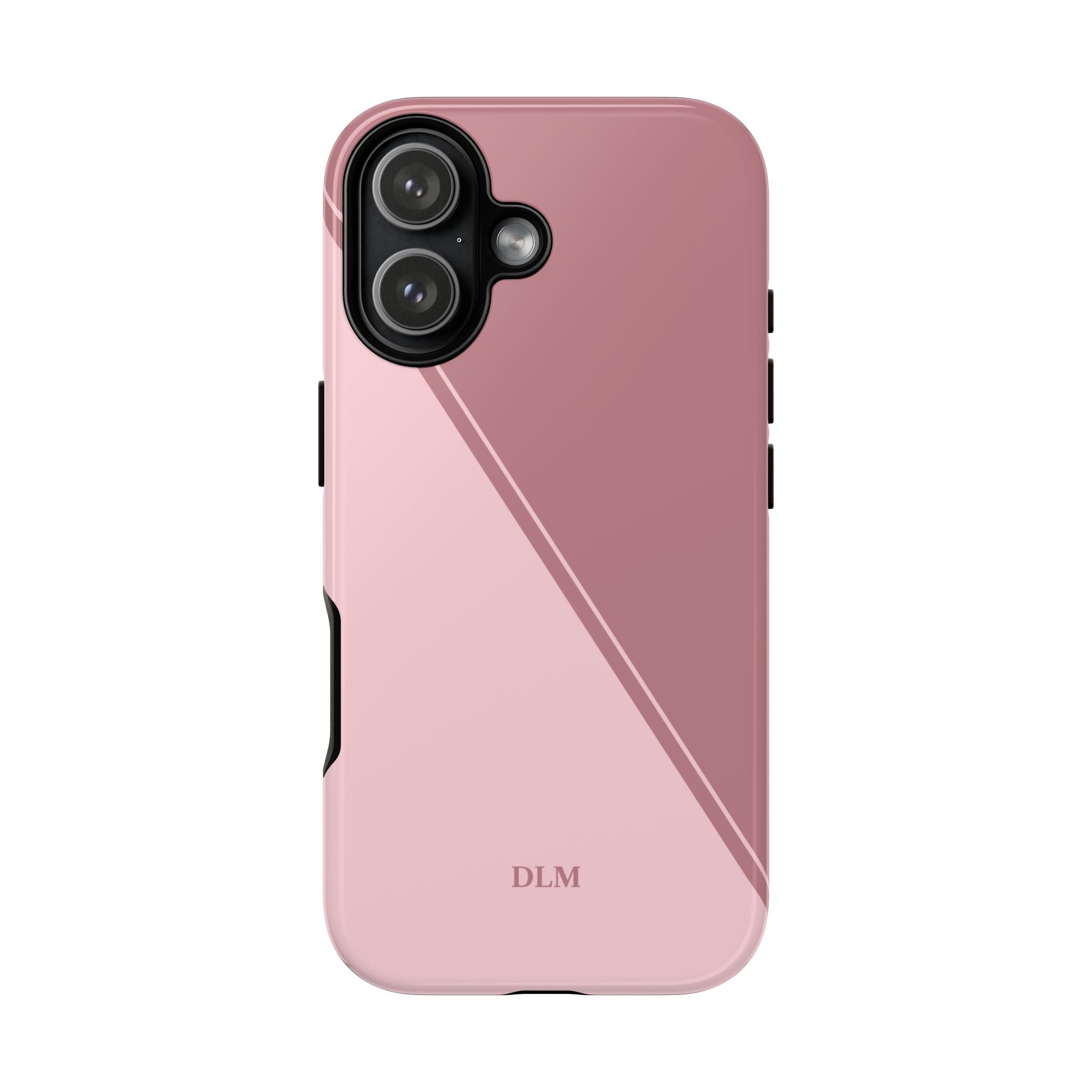 Pinks Two Tone Custom Initials Case