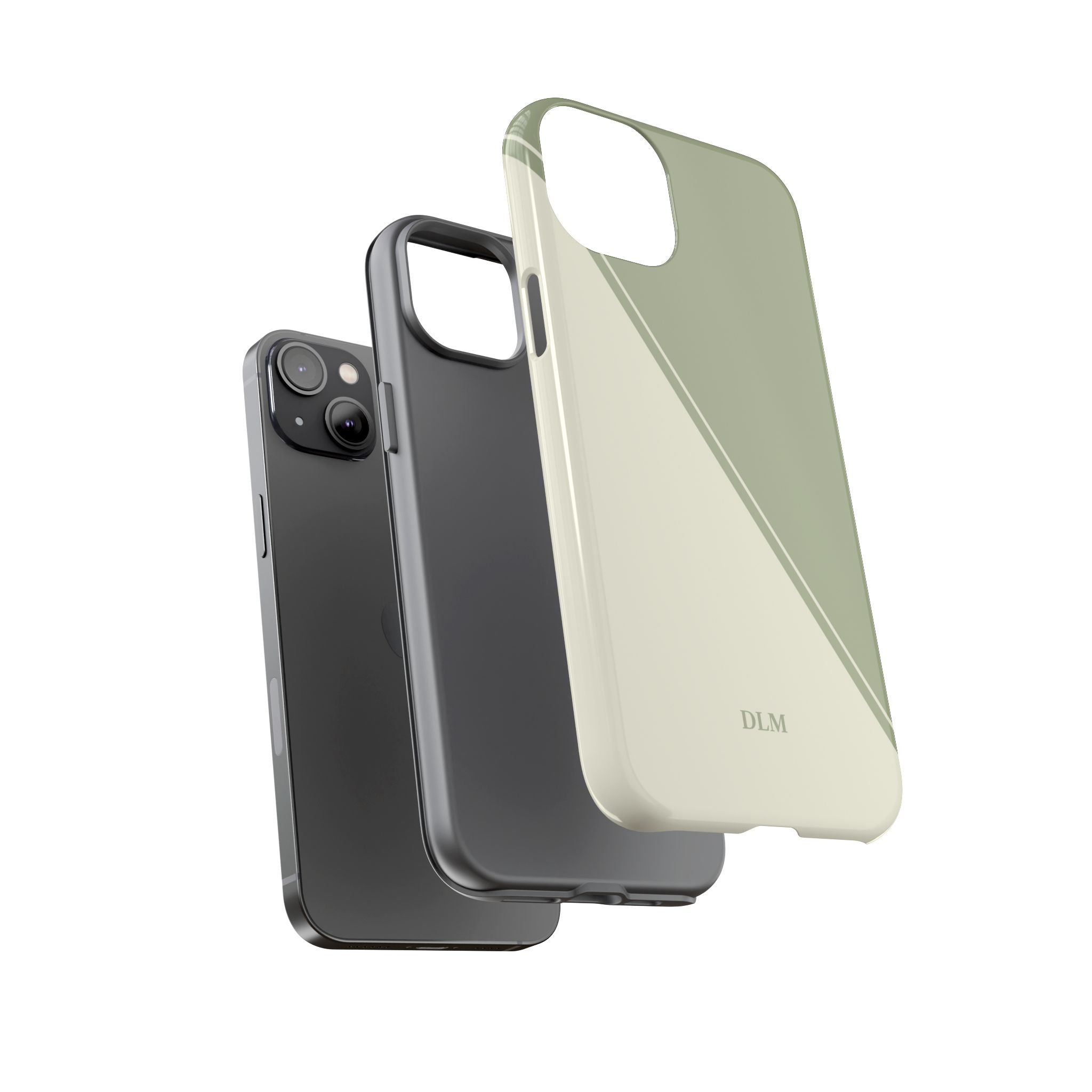 Matcha Two Tone Custom Initials Case