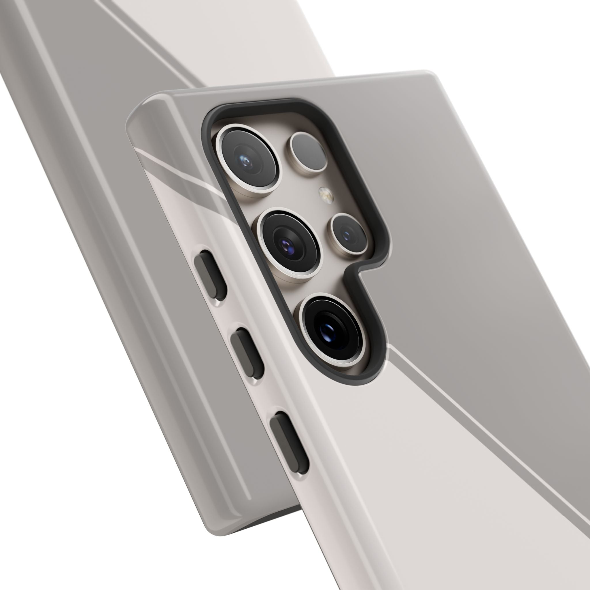 Grey Two Tone Case Custom Initials Case