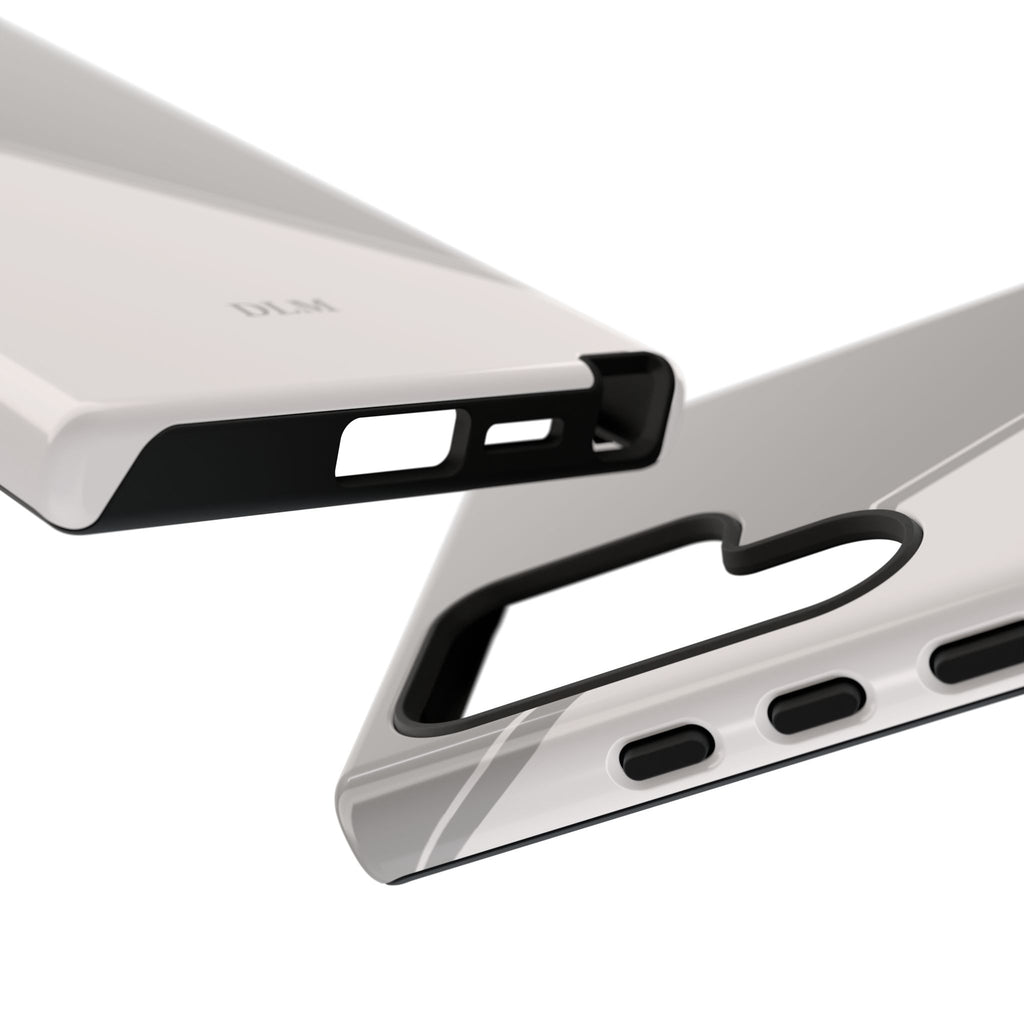 Grey Two Tone Case Custom Initials Case