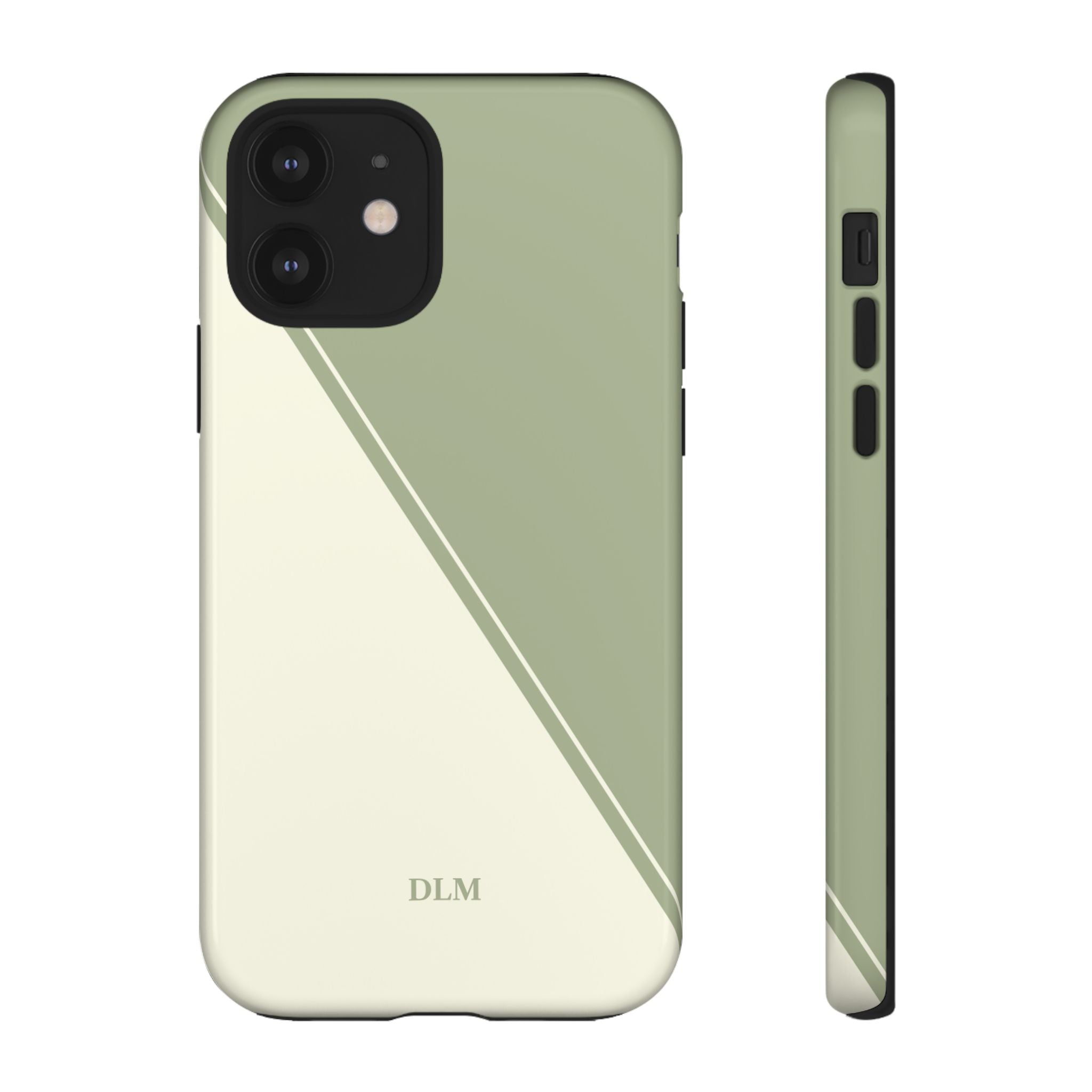 Matcha Two Tone Custom Initials Case