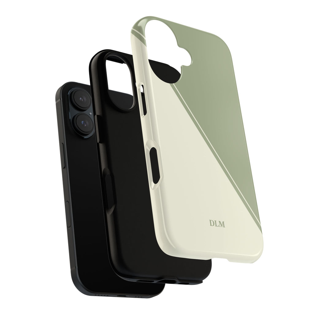 Matcha Two Tone Custom Initials Case