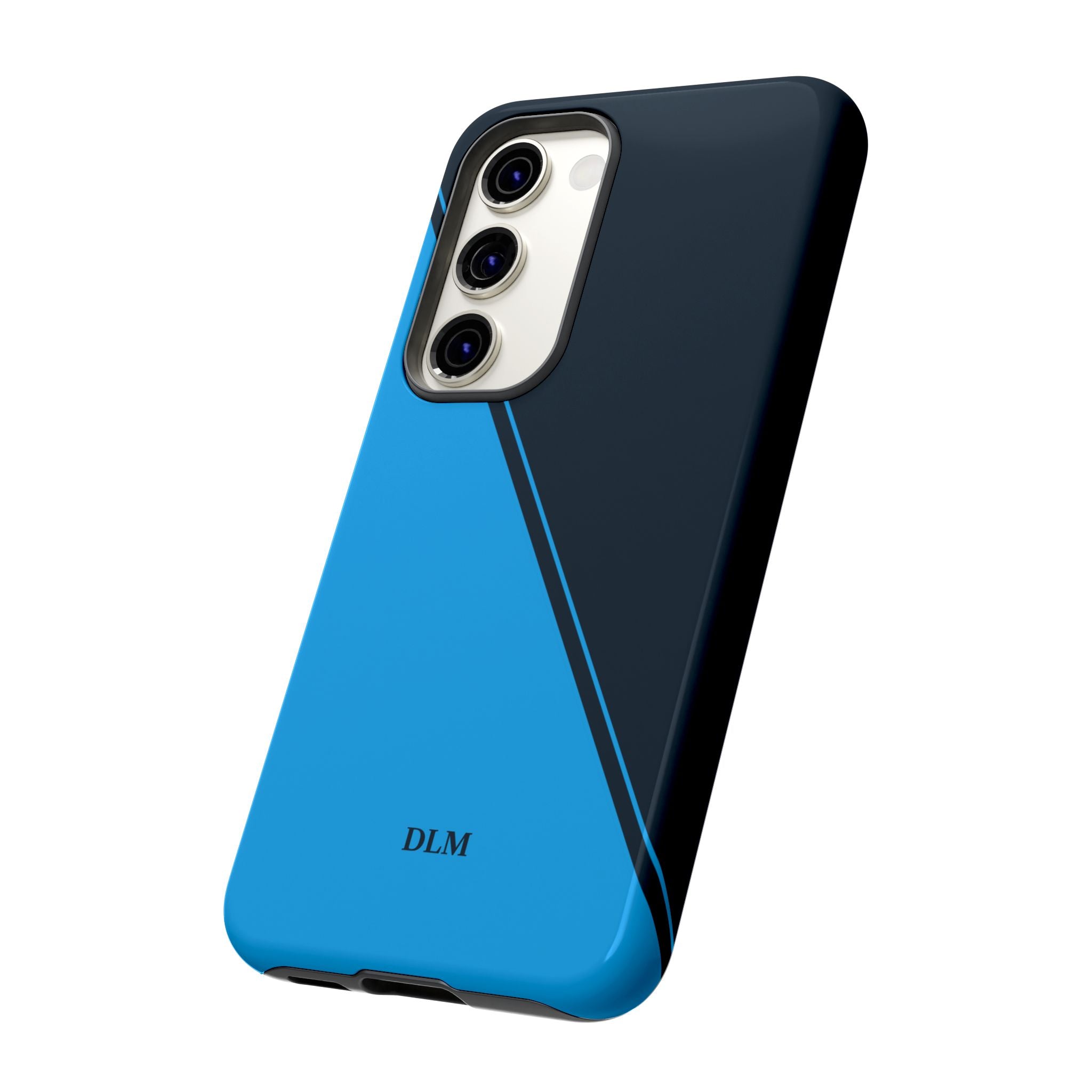 Blues Two Tone Custom Initials Case