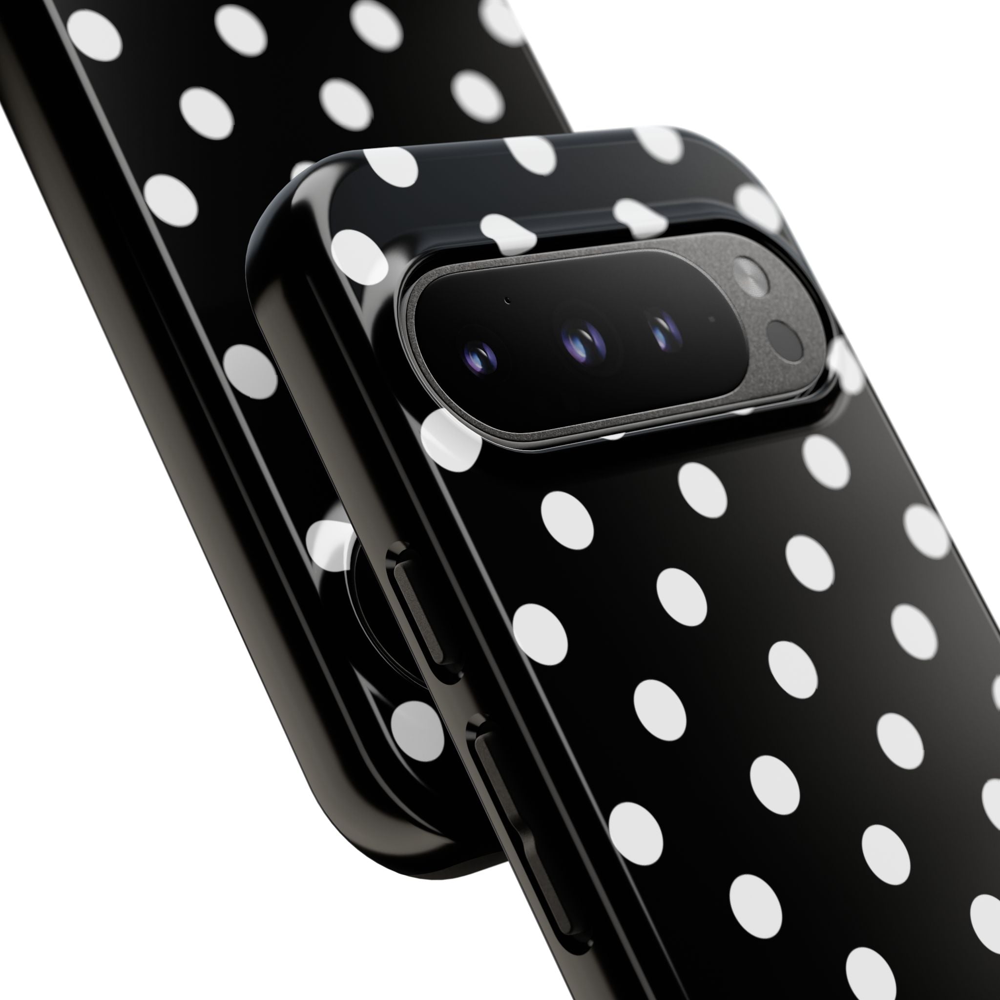 Black & White PolkaDot Customisable Case