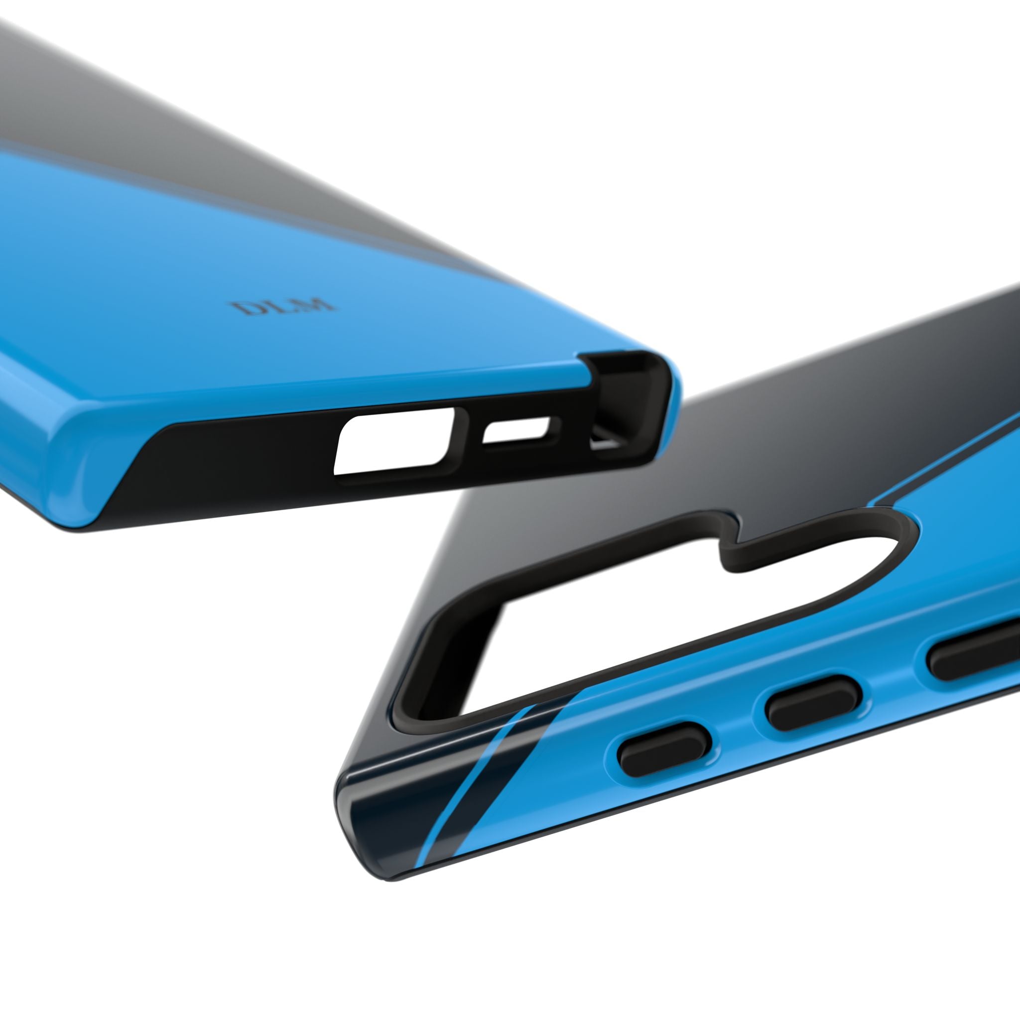 Blues Two Tone Custom Initials Case