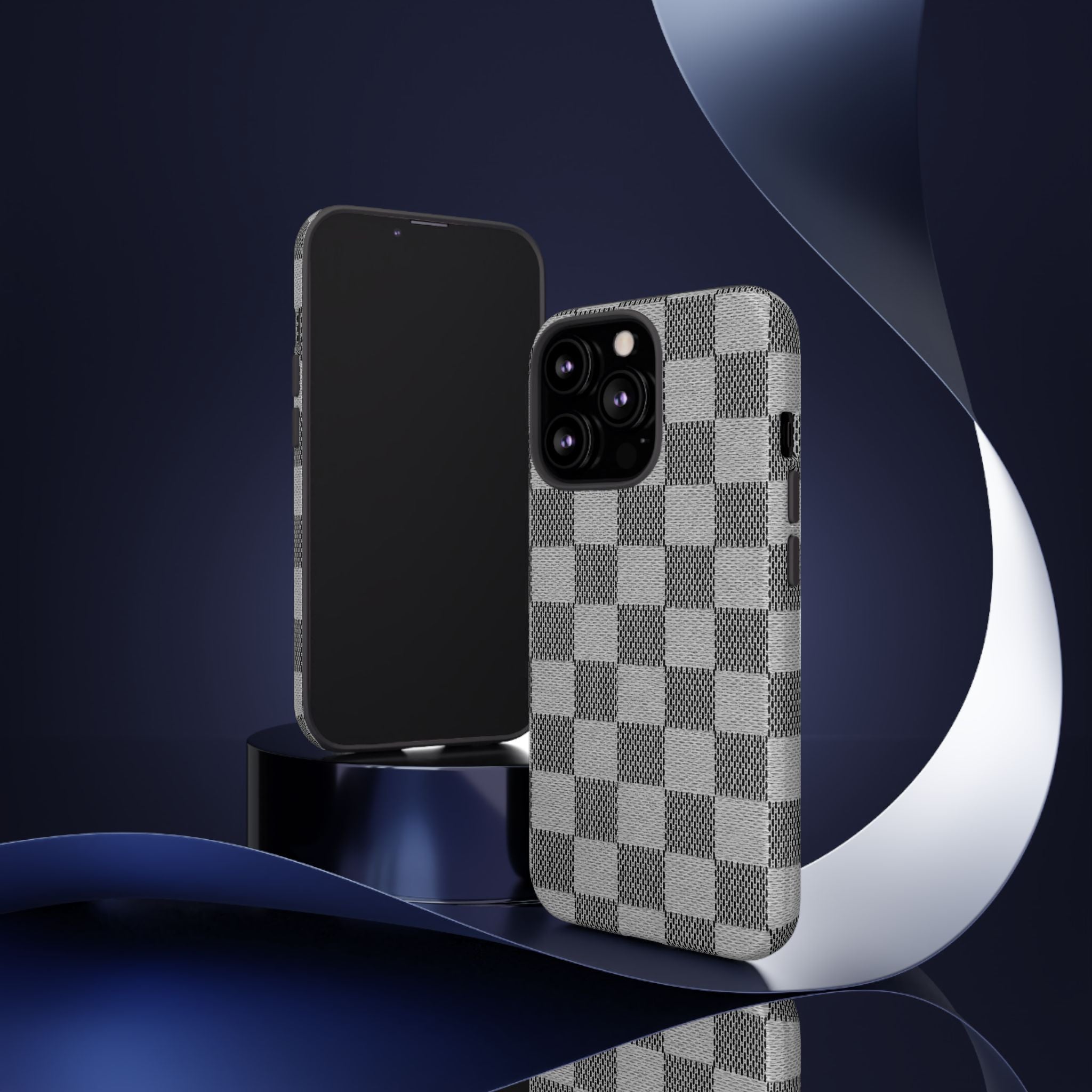 Checkered Grey Phone Case
