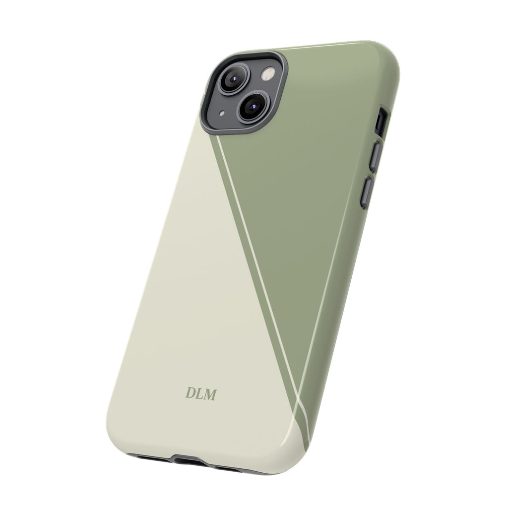 Matcha Two Tone Custom Initials Case