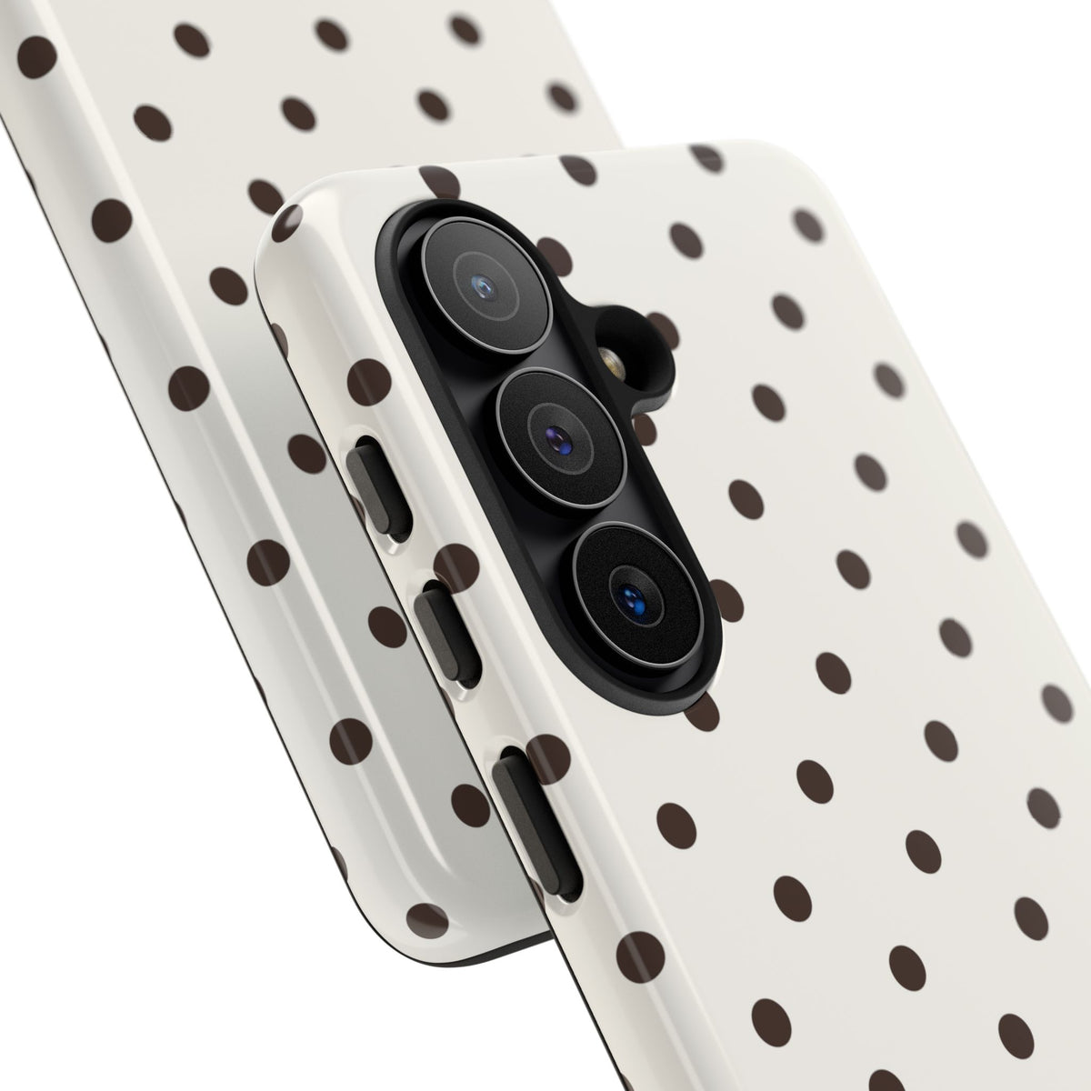 Creamy Mocha Personalised Polka Dot Case