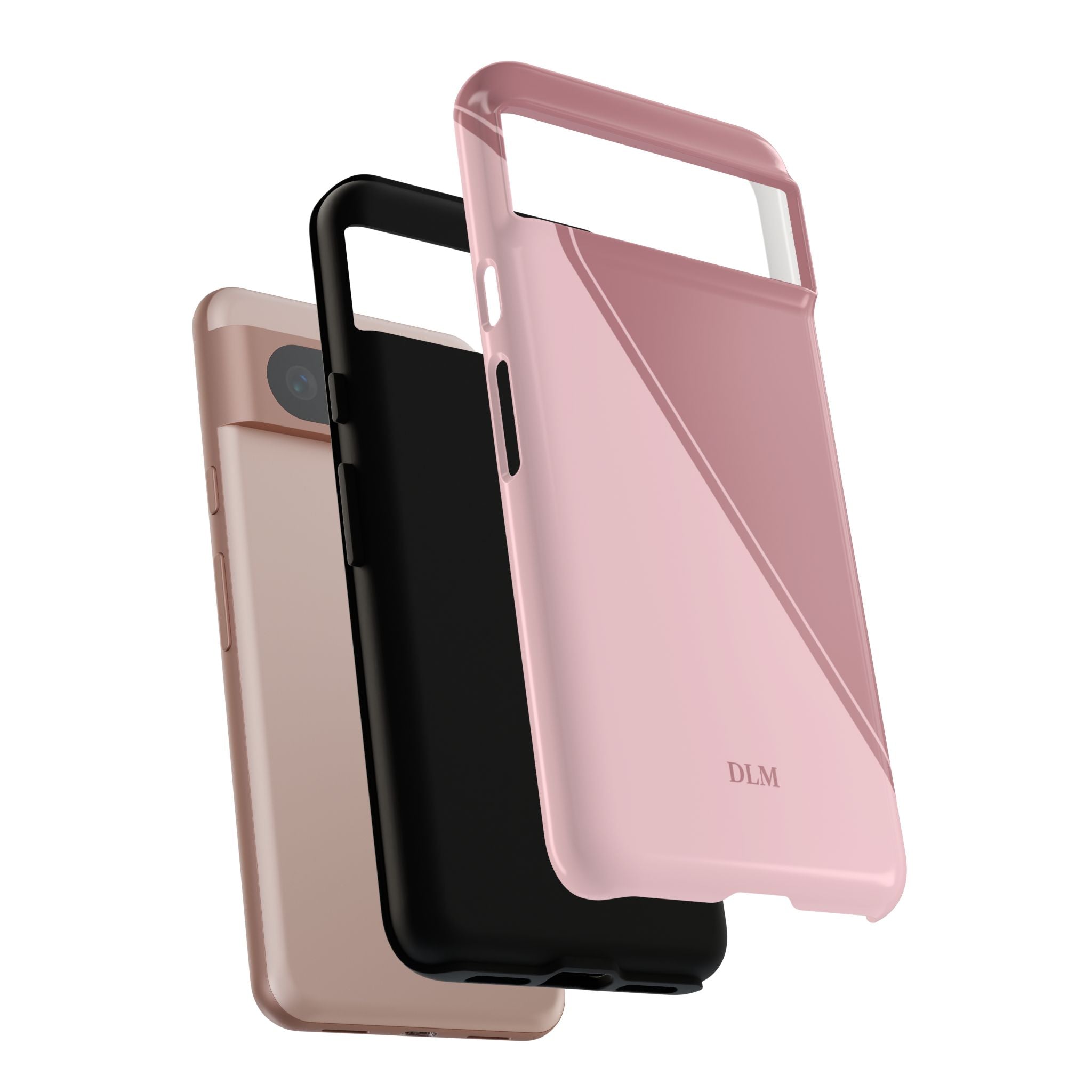 Pinks Two Tone Custom Initials Case