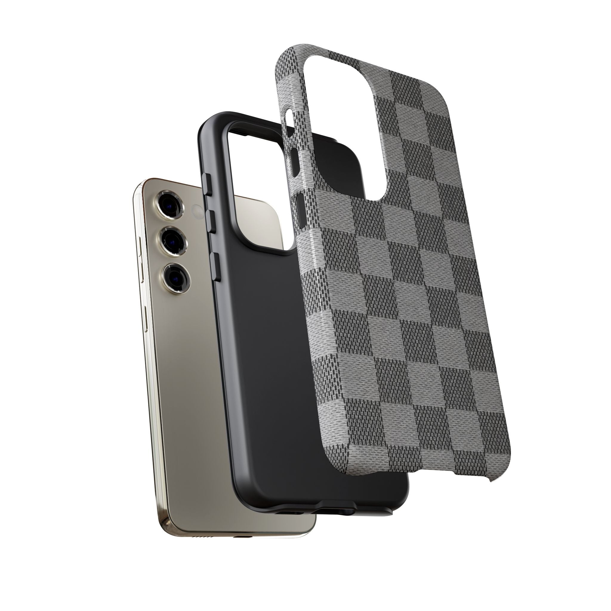 Checkered Grey Phone Case