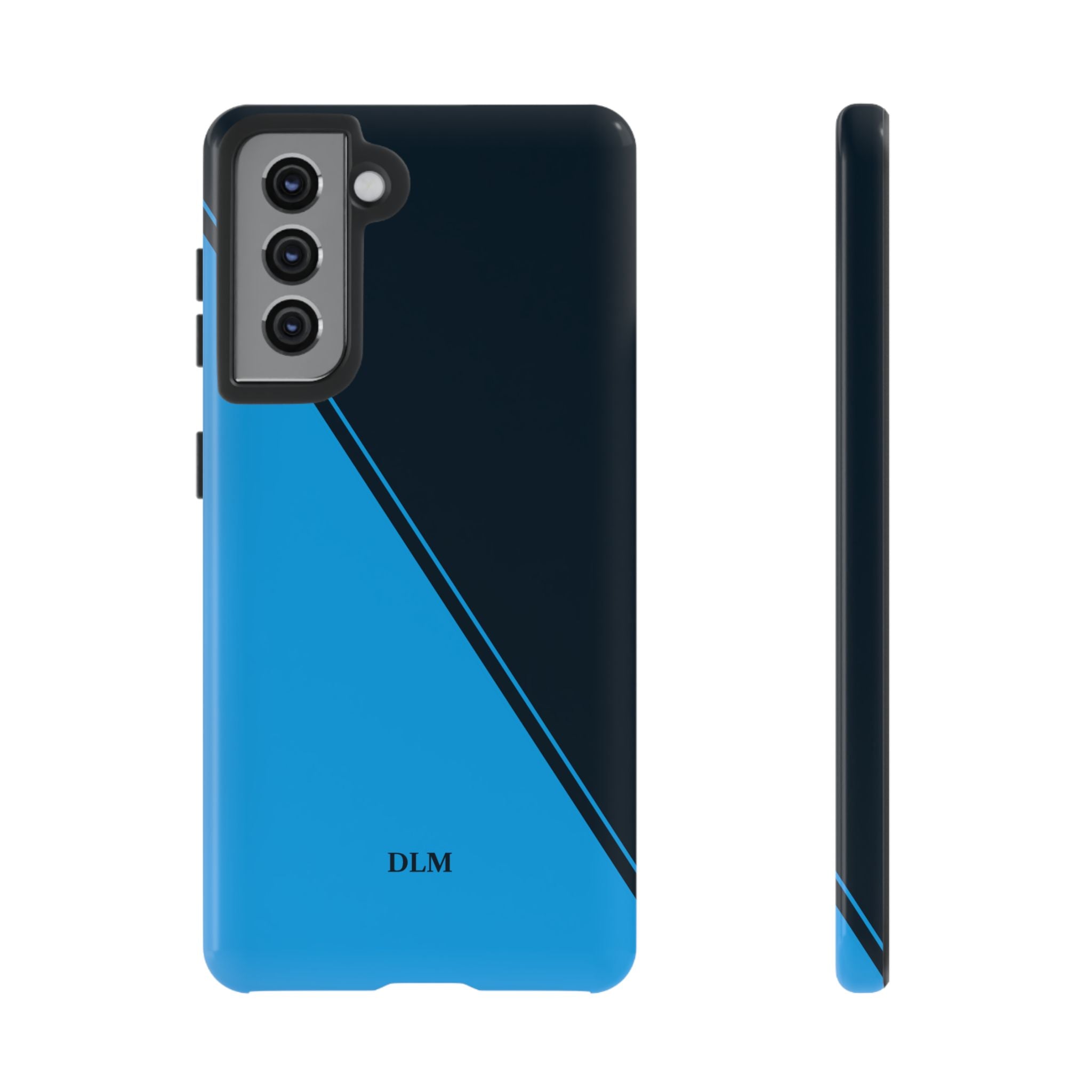 Blues Two Tone Custom Initials Case