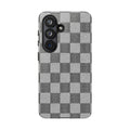 Checkered Grey Phone Case