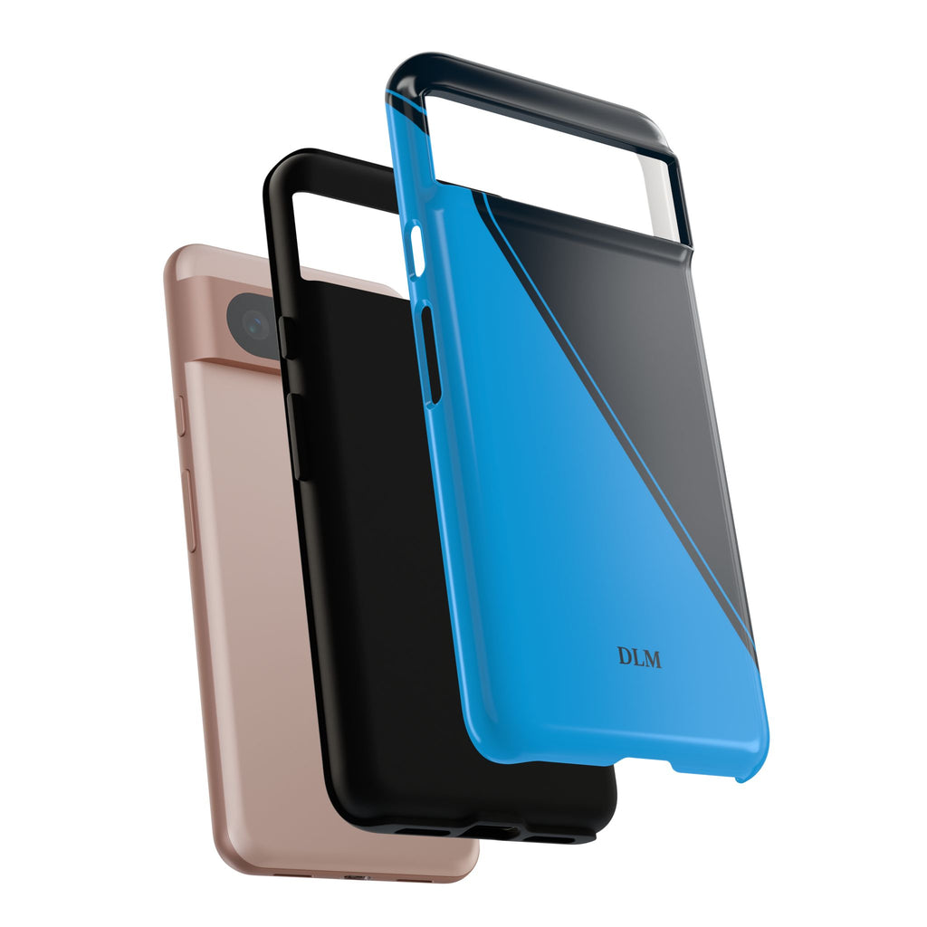Blues Two Tone Custom Initials Case