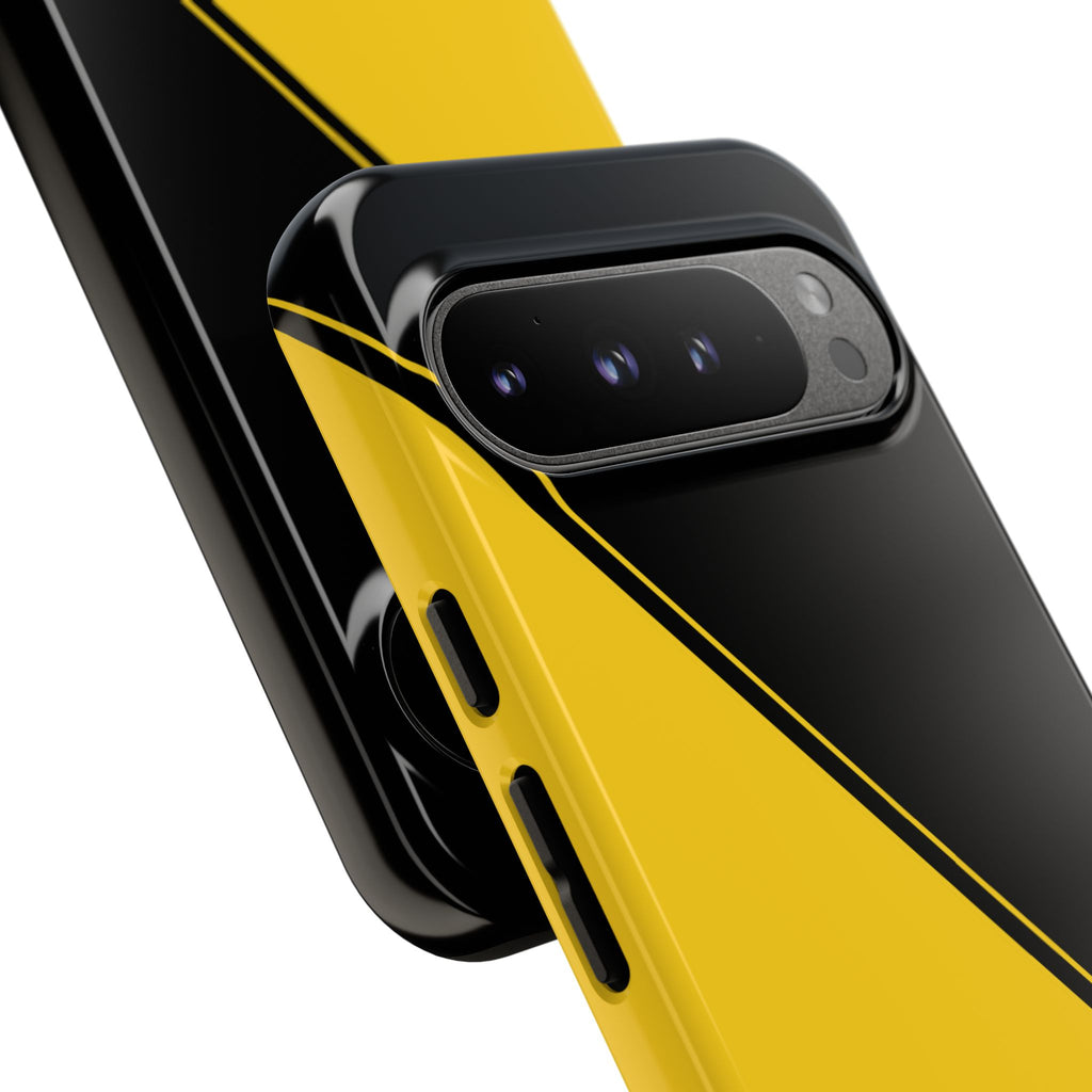 Yellow/Black Two Tone Custom Initials Case